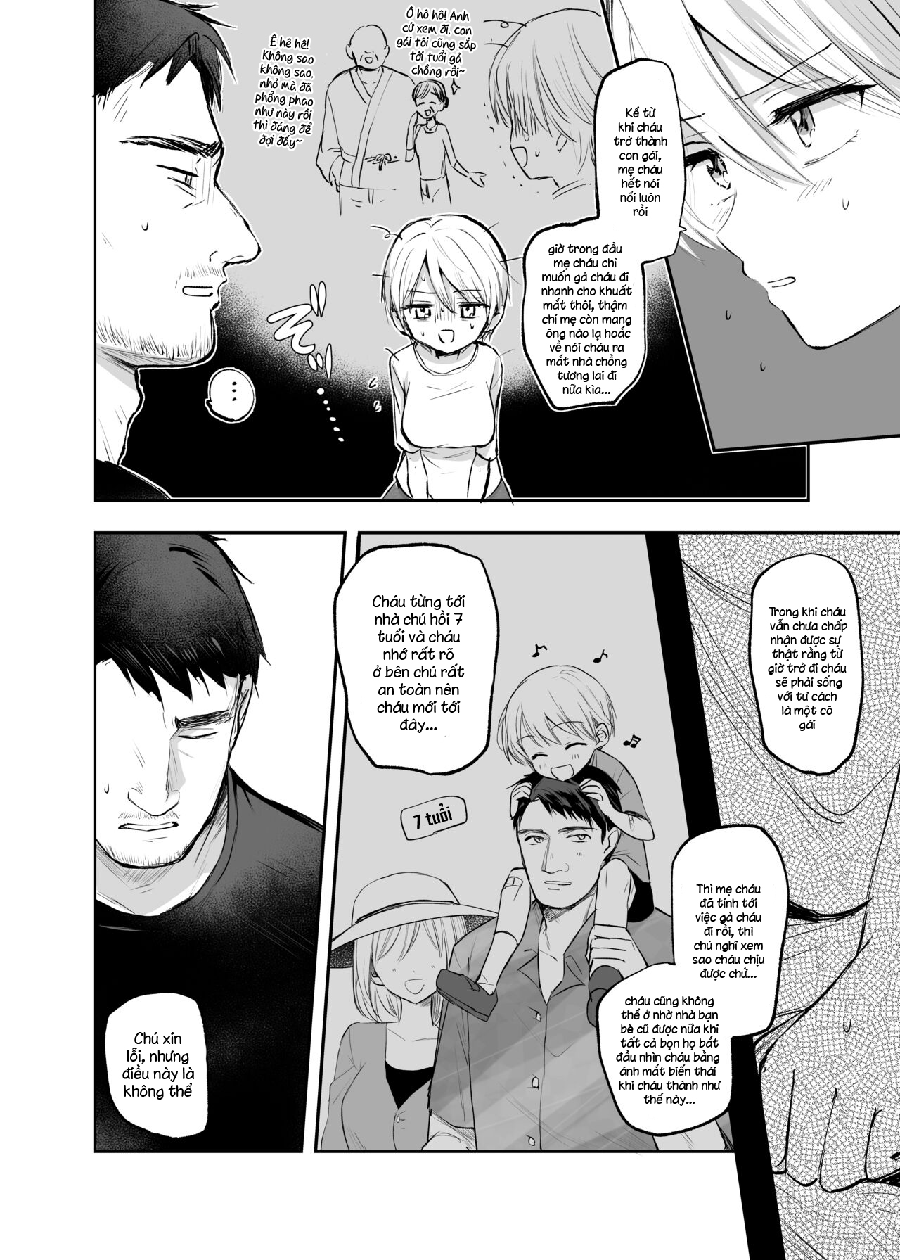 Đọc truyện hentai Sau khi trở thành nữ, tôi và chú... - Oneshot