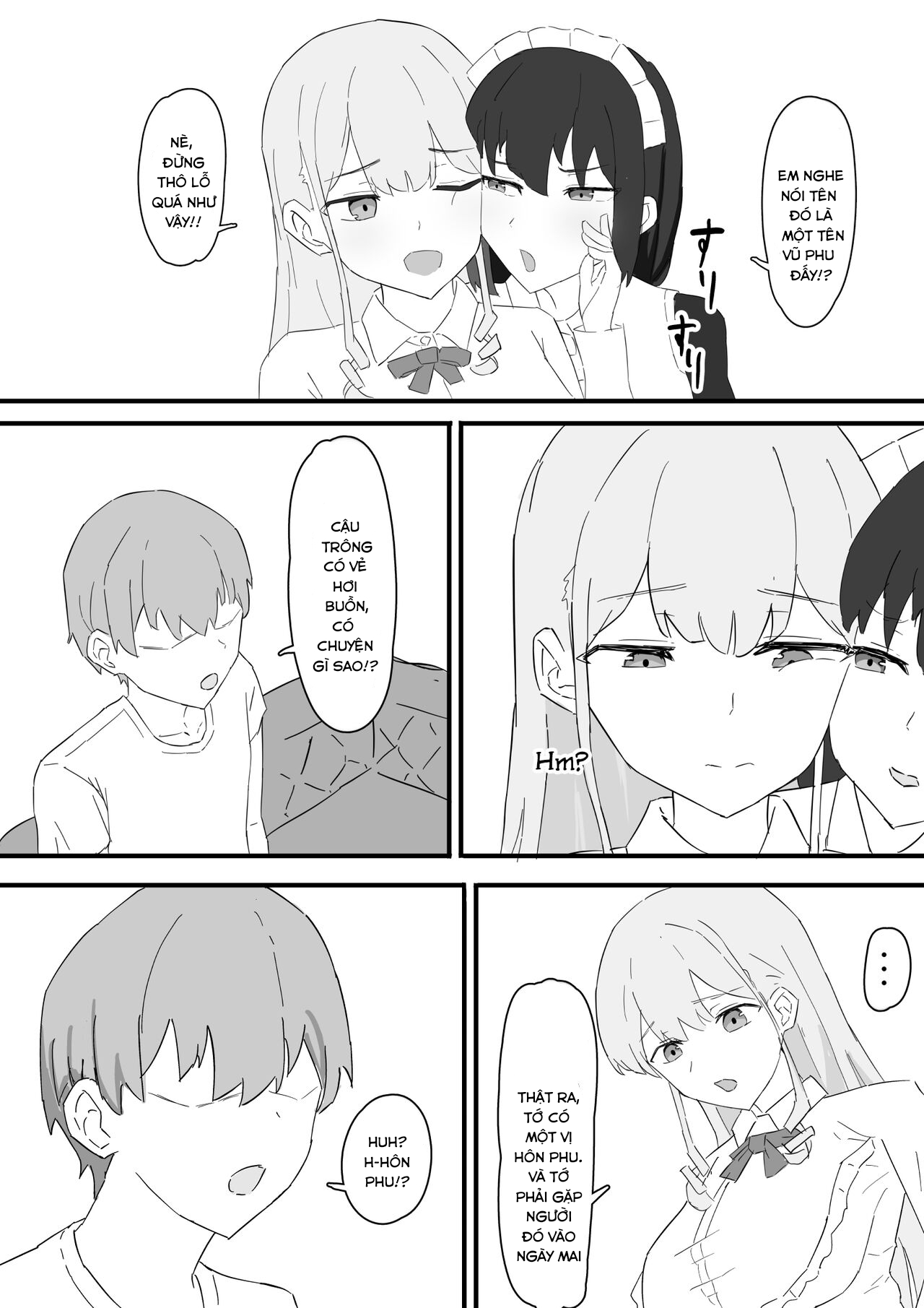 Đọc truyện hentai Câu chuyện về Oba-sama và vợ của ông bị vị hôn thê của họ bắt và quan hệ tình dục với nhau. - Oneshot