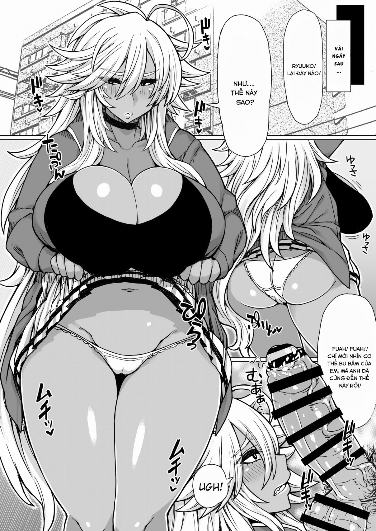 Đọc truyện hentai Futari no Kuro Gal Yankee - Oneshot