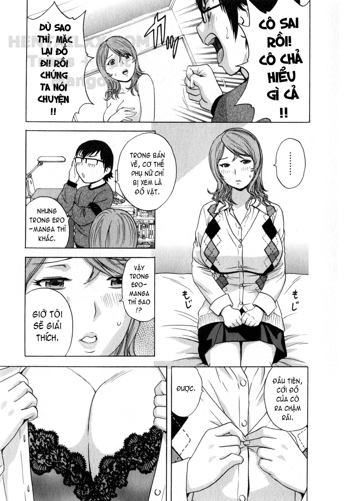 Đọc truyện hentai Life With Married Women Just Like A Manga - Chap 12