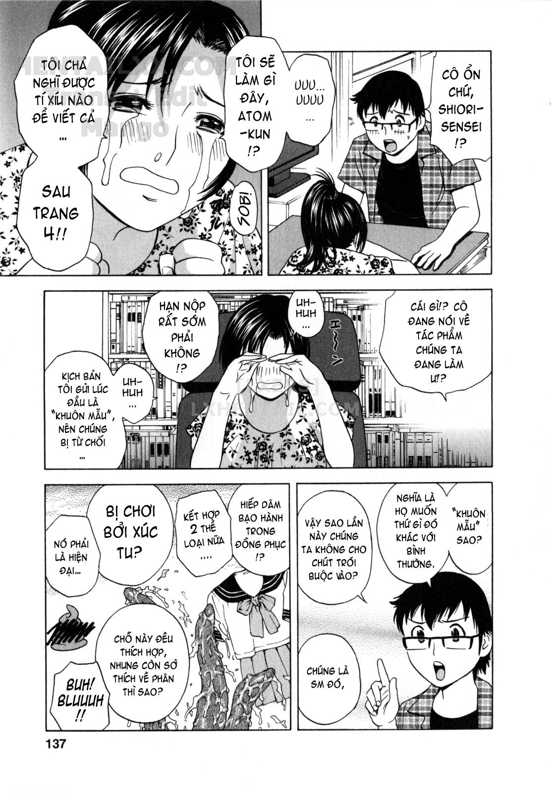 Đọc truyện hentai Life With Married Women Just Like A Manga - Chap 8