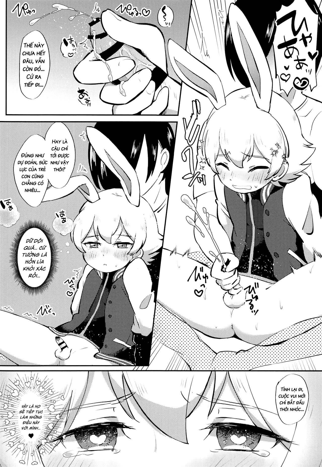 Đọc truyện hentai Cậu bé du hành người thỏ và ông chú Shotacon - Oneshot