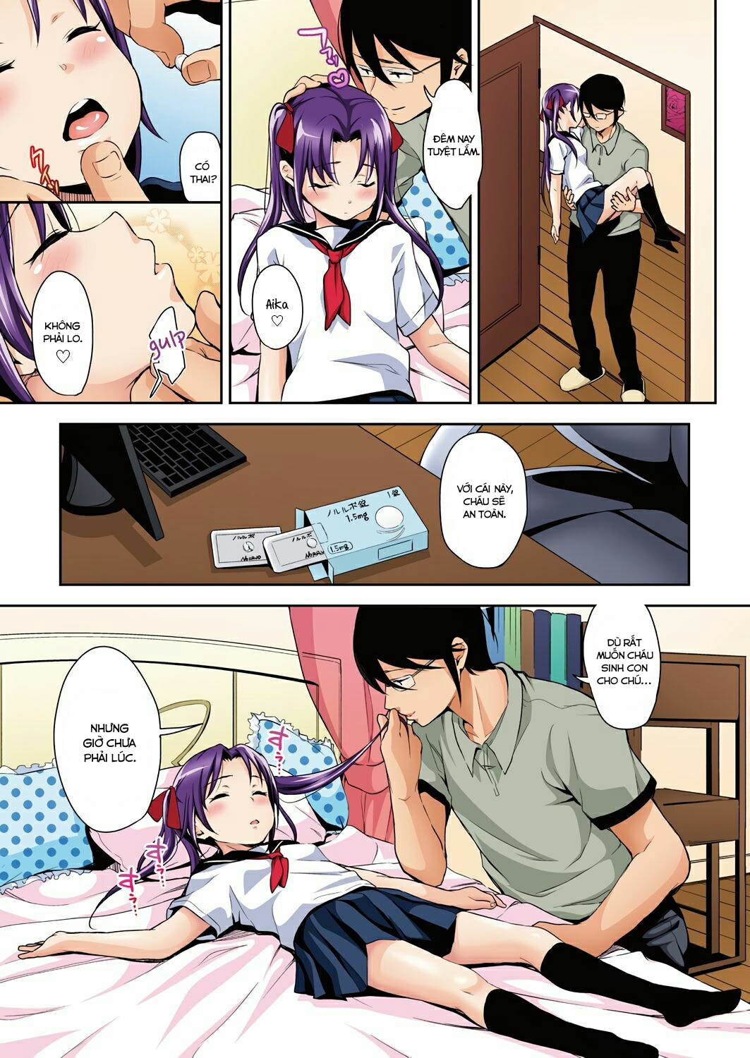 Đọc truyện hentai Aika to Oji-san ~Neteiru Aida ni Hanayome Shugyou~ - Chap 1