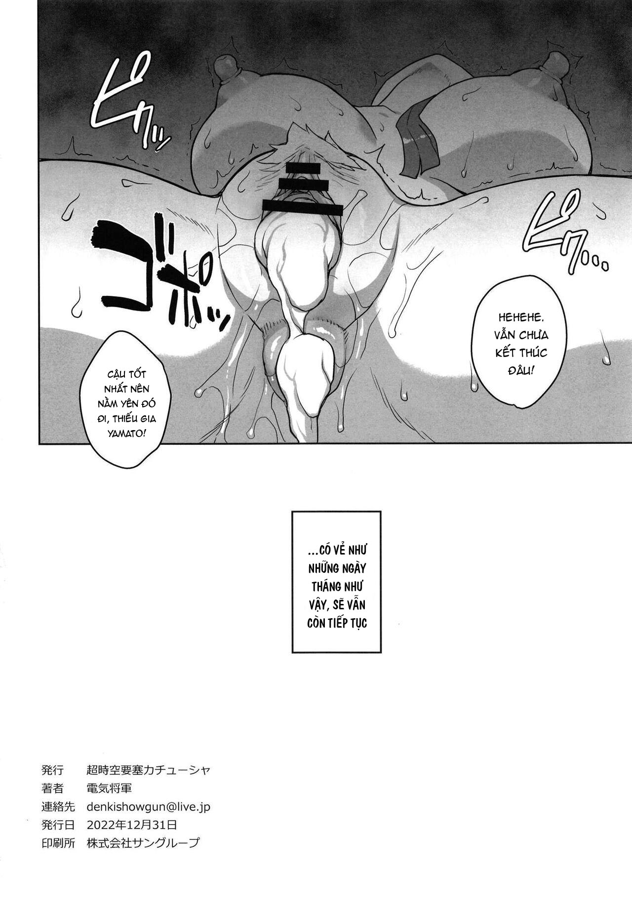Đọc truyện hentai Nhật ký hậu trường của Yamato - Oneshot