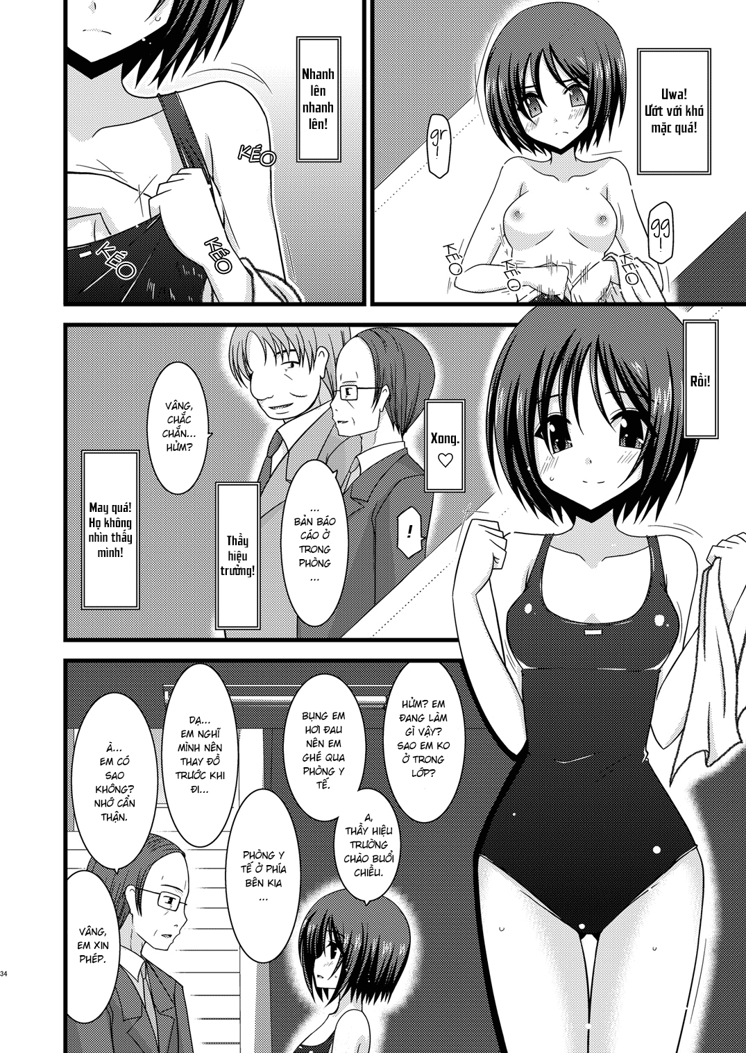 Đọc truyện hentai Cô gái thích khoả thân - Chap 3