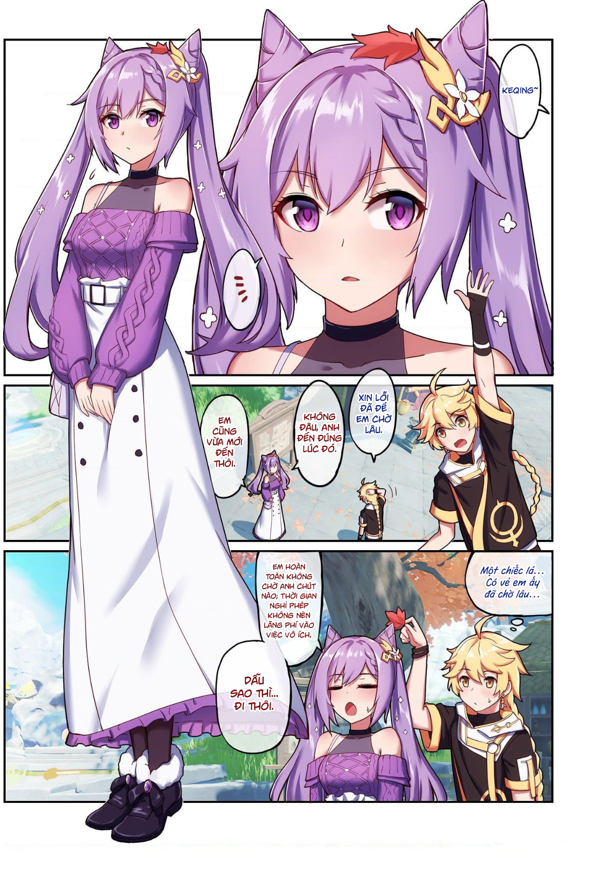 Đọc truyện hentai Keqing hẹn hò với Nhà Lữ Hành - Oneshot