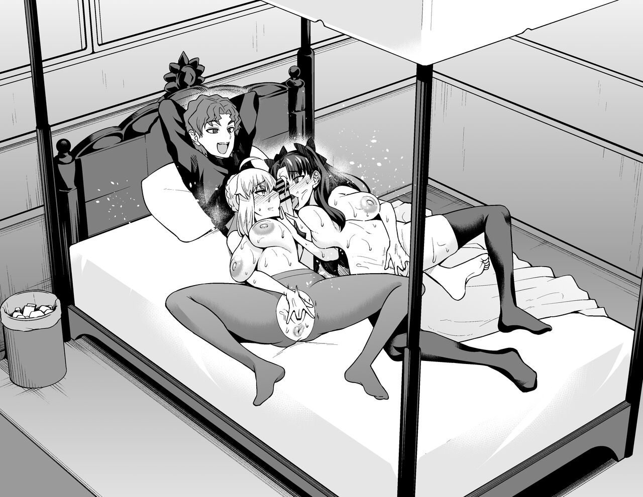 Đọc truyện hentai Saber & Rin làm tình vui vẻ với Shinji - Ko lời