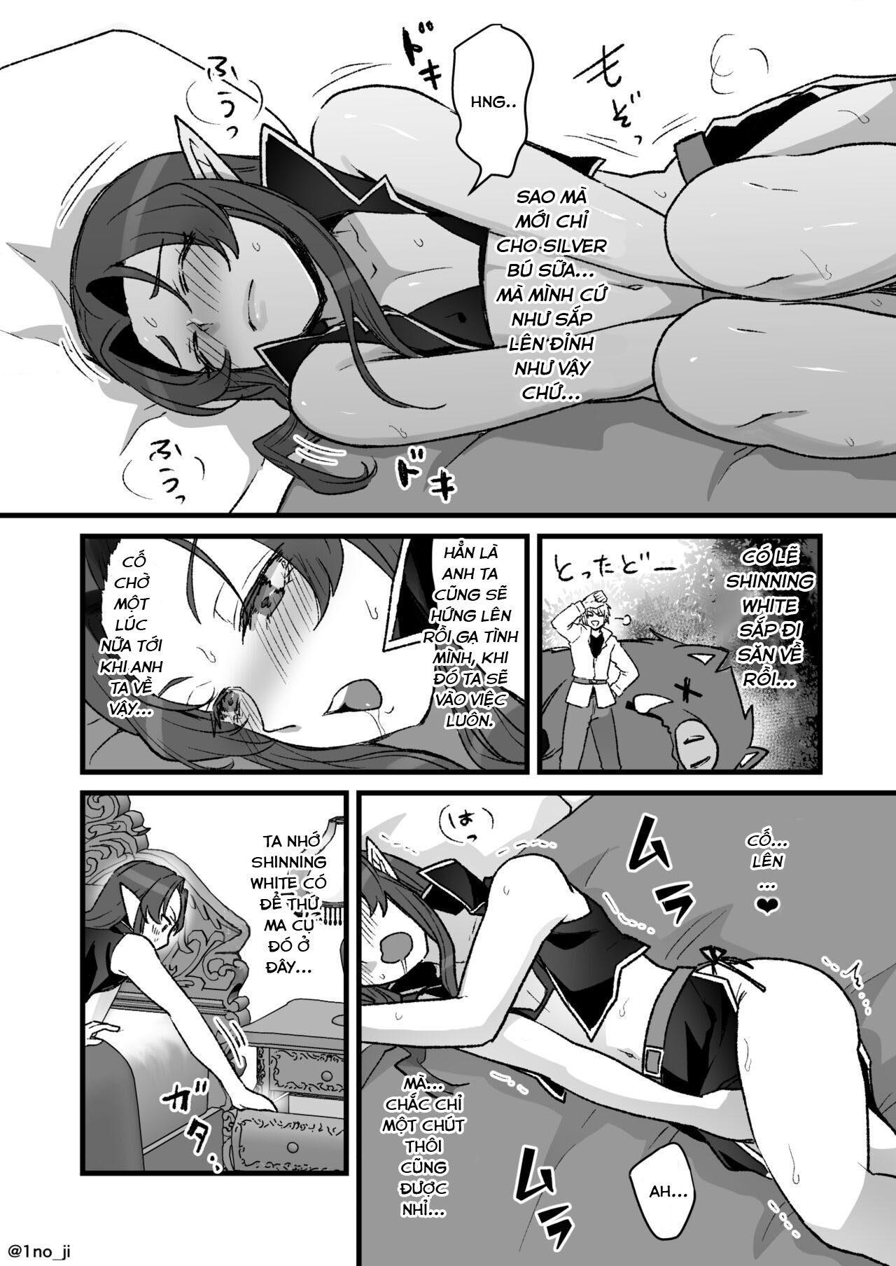 Đọc truyện hentai Câu chuyện về một cựu thủ lĩnh của quân đội Quỷ vương thua một anh hùng và bị biến thành nữ. - Oneshot