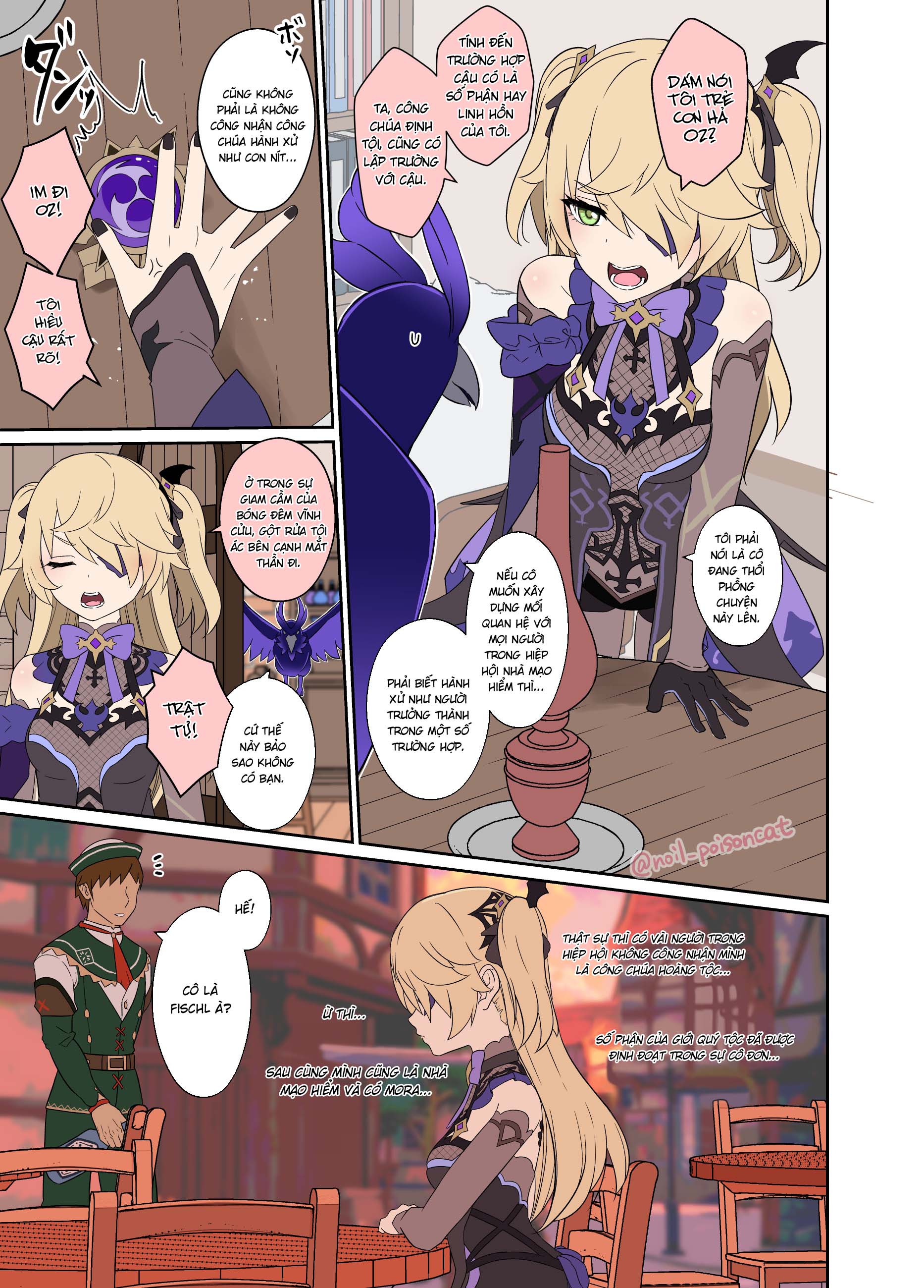 Đọc truyện hentai Câu chuyện về Fischl say xỉn làm chuyện xấu - Chạy đâu con sâu