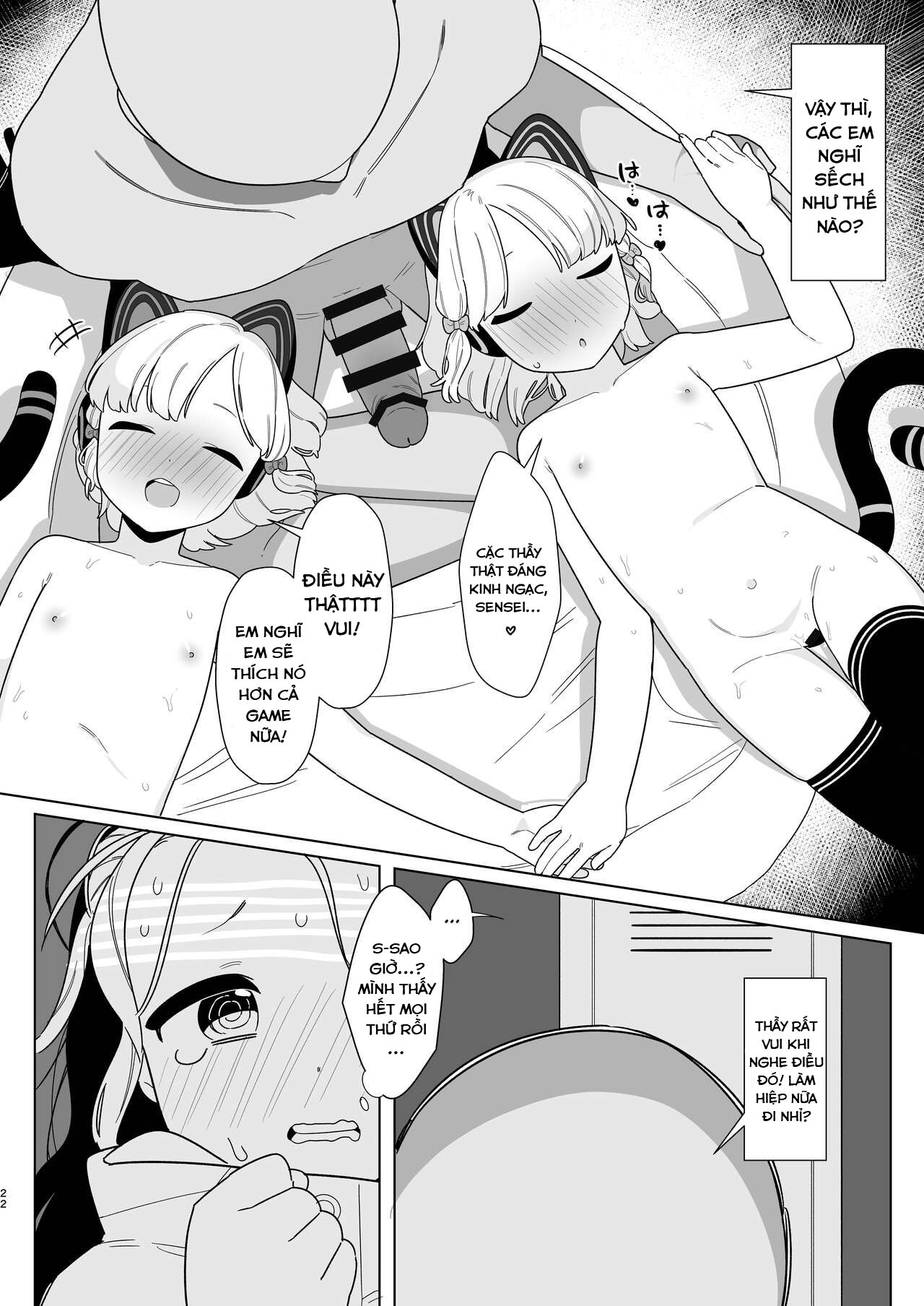 Đọc truyện hentai Câu lạc bộ Blue Archive thao túng tâm trí - Oneshot