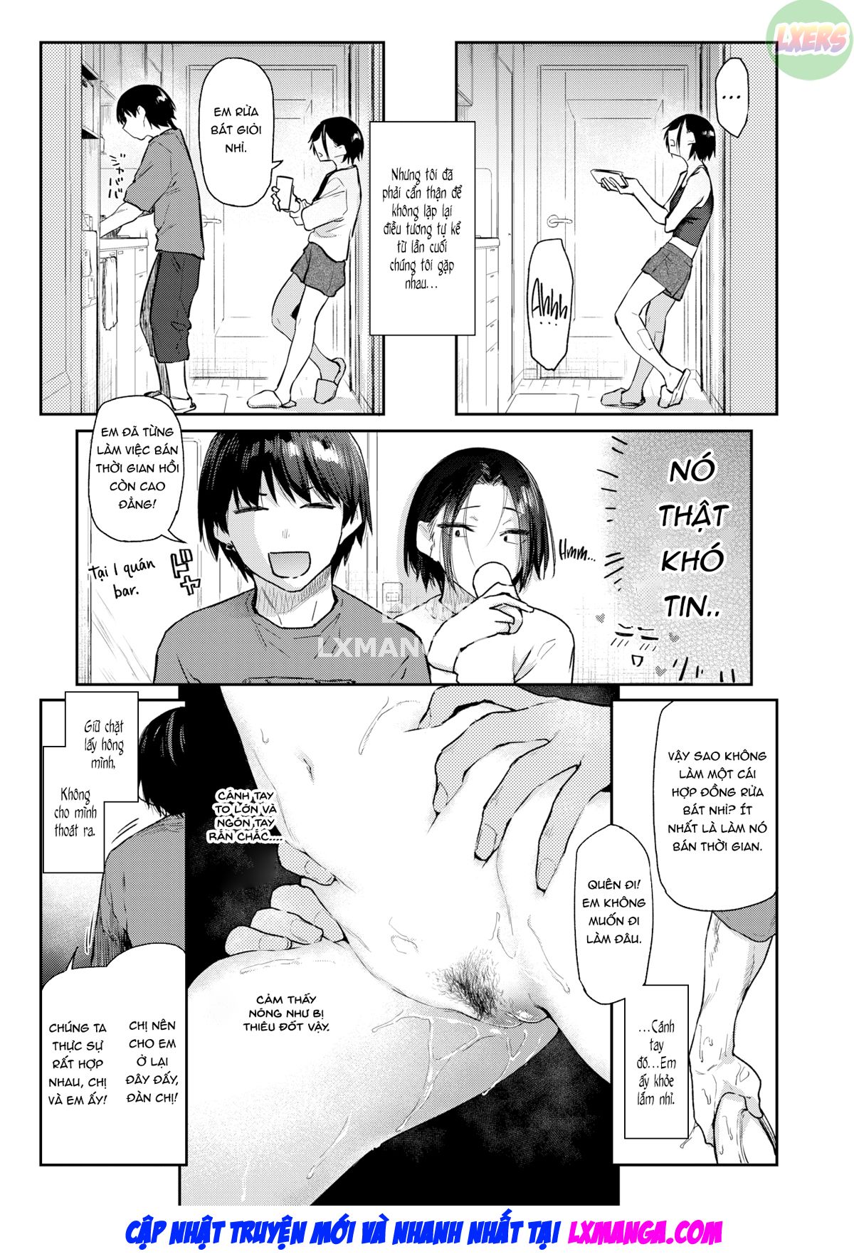 Đọc truyện hentai Tình chị em chắc bền lâu khi chị vác em ra quật - Oneshot