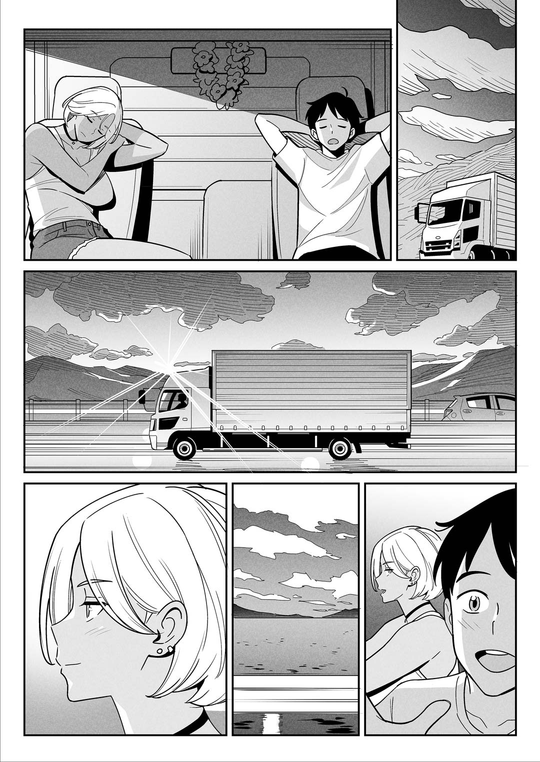 Đọc truyện hentai Nữ tài xế xe tải và anh chàng đi nhờ - Oneshot