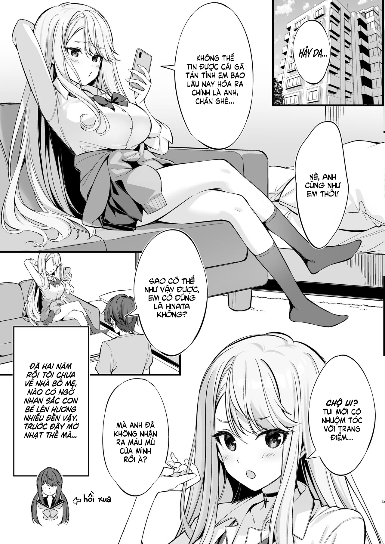 Đọc truyện hentai Gái Quen Trên Mạng Hóa Ra Là Nhỏ Em Gyaru - Anh trai x em gái