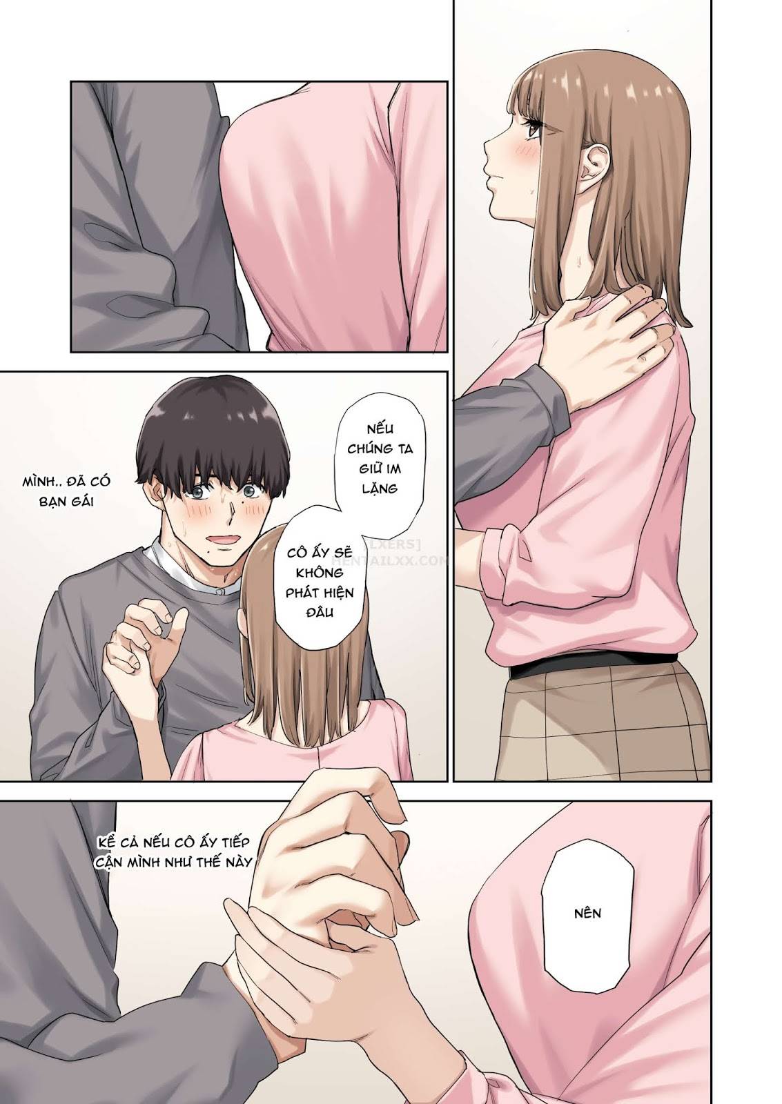 Đọc truyện hentai Kanojo Ga Fuzai No Aida, Kanojo No Shinyuu To Shirokujichuu, Nakadashi Shimashita - Oneshot