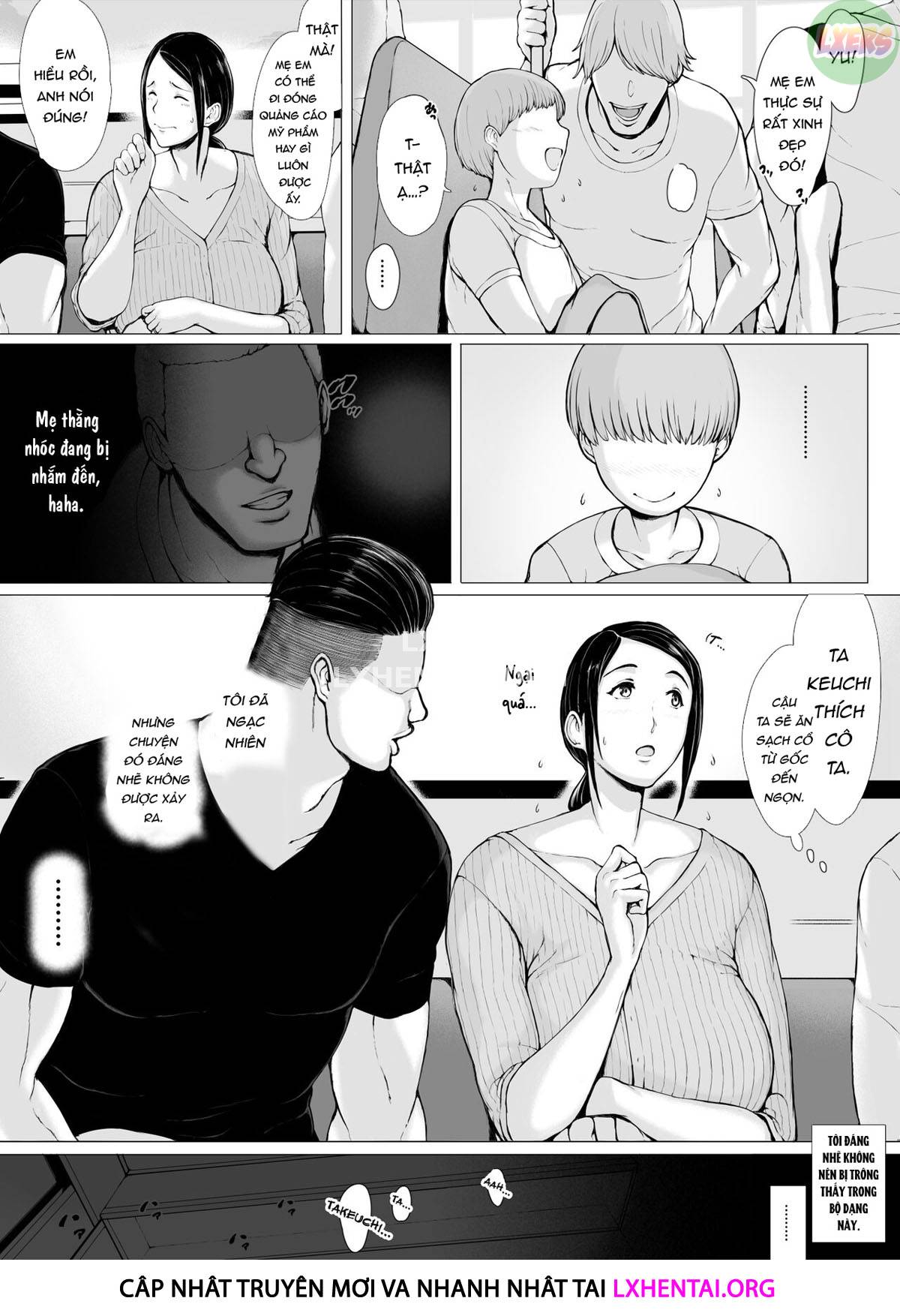 Đọc truyện hentai Hahagui Ottori Okaasan ga Toshishita Yarichin ni Nerawareru Toki - Chap 2B