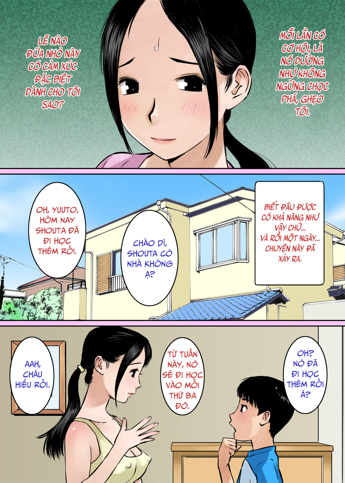 Đọc truyện hentai Musuko no Shinyuu wa Oppai Seijin - Oneshot