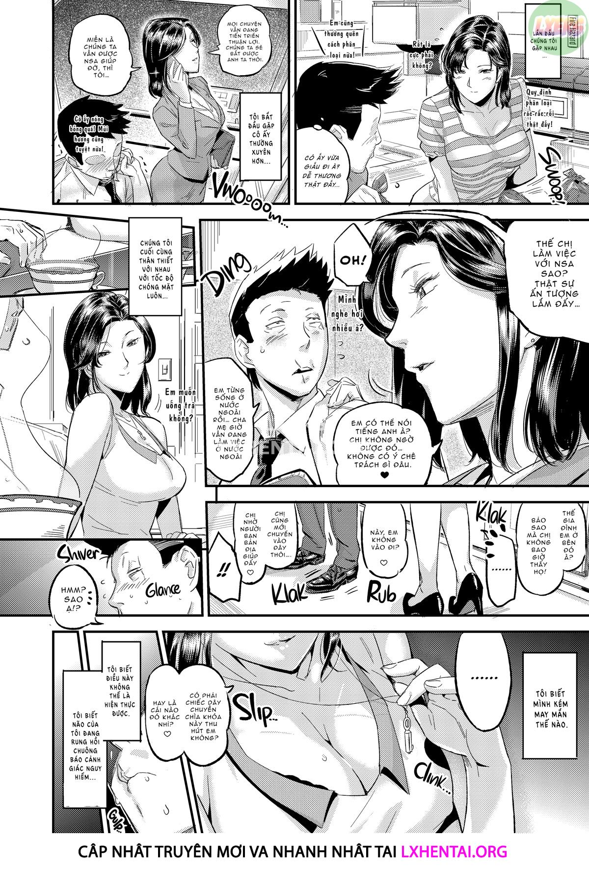 Đọc truyện hentai Otonari-san no Otoshikata - Chap 1 - Không che