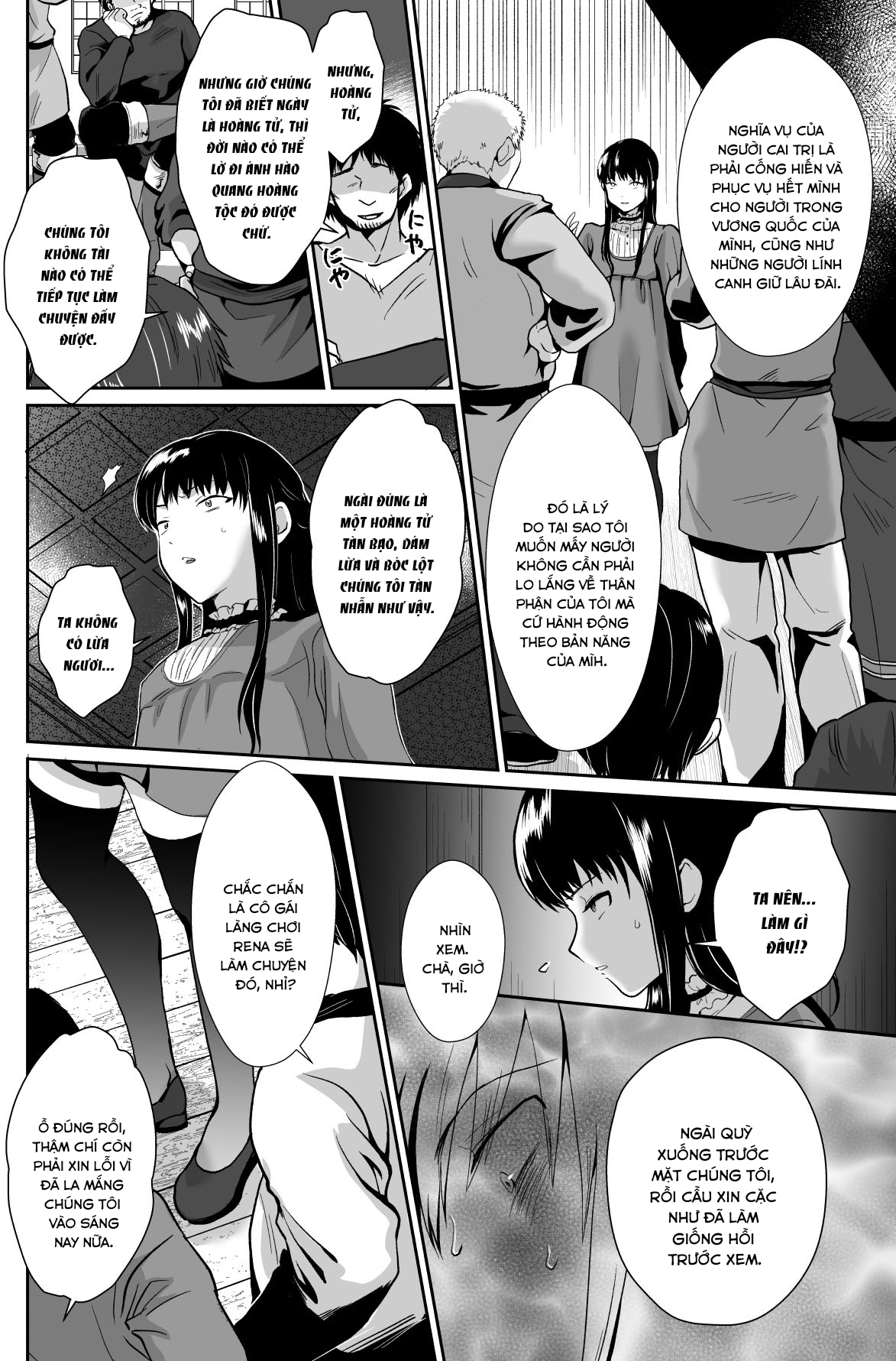 Đọc truyện hentai Kawaisou na Ouji-sama wa Warui Mahou de Oshiro no Mesu Benki ni Sarete Shimaimashita - Chap 2