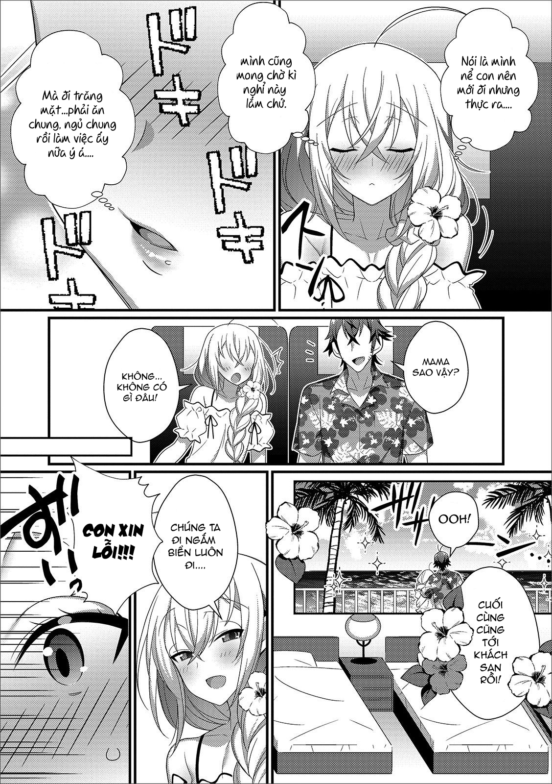 Đọc truyện hentai Shinkon Ryokou de Love Love - Oneshot
