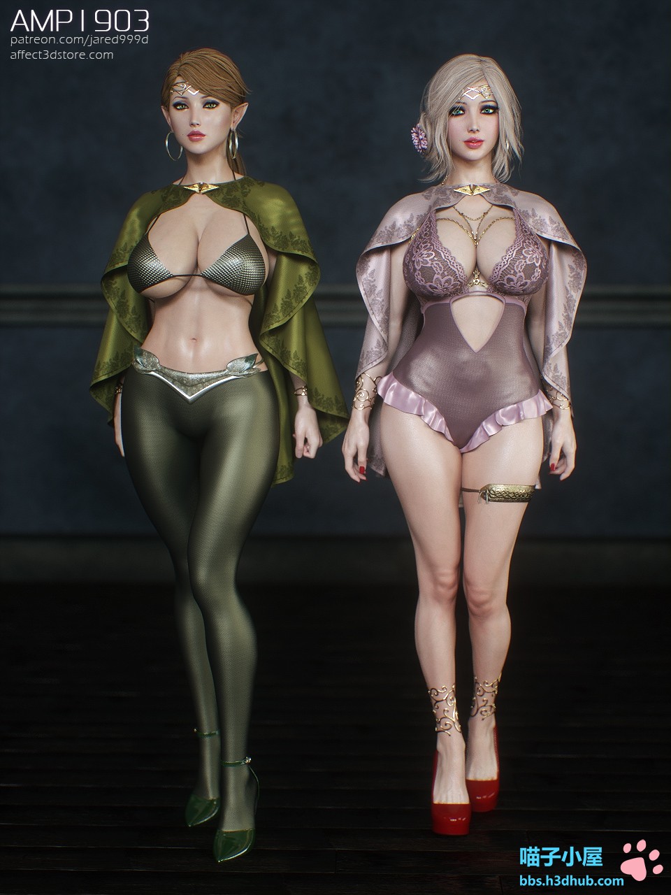 Đọc truyện hentai Elf Slave Chapter 3.5: Two Elves Concept Art
