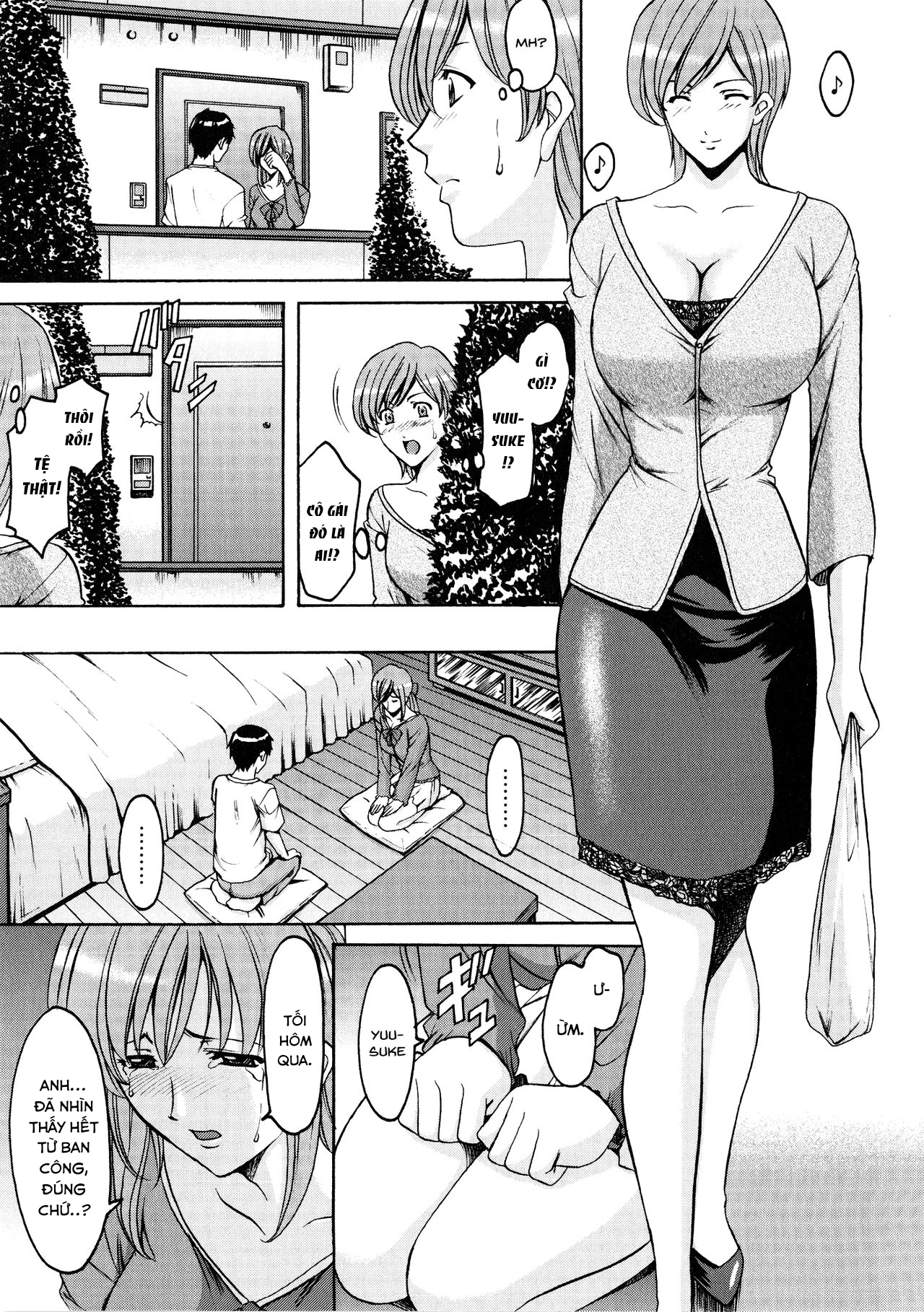 Đọc truyện hentai Yuuwaku no Toshiue Apartment - Chap 9 end