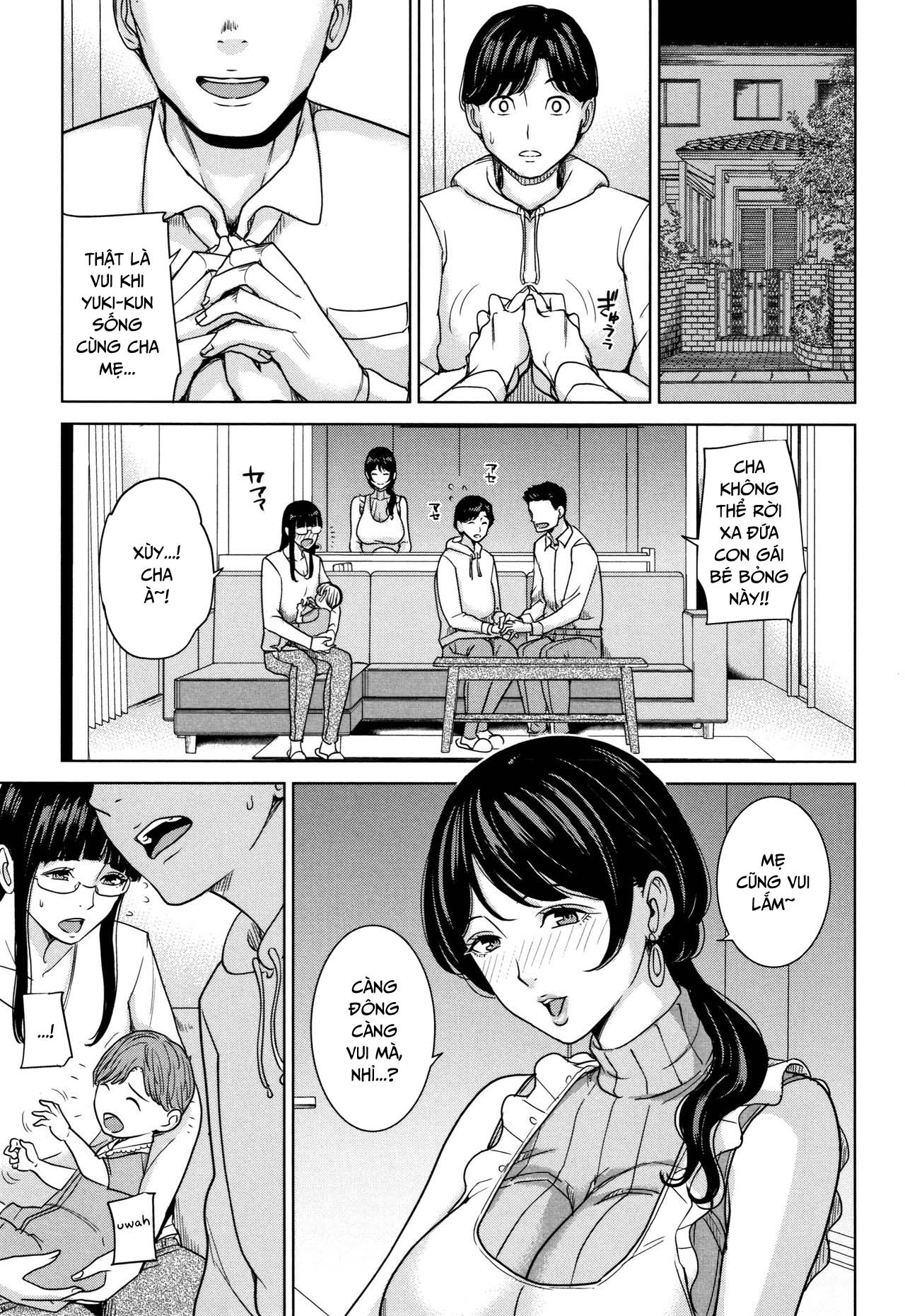 Đọc truyện hentai Kanojo no Mama to Deaikei de - Chap 3