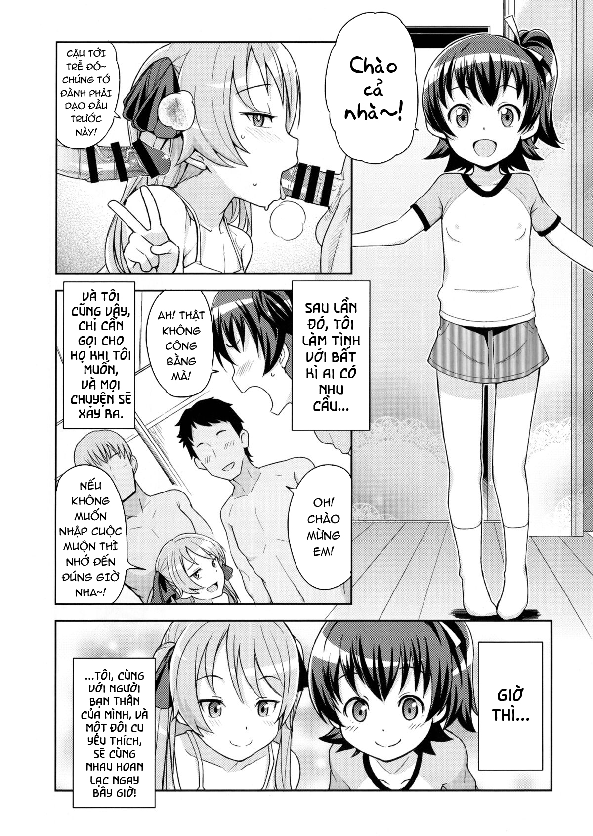 Đọc truyện hentai Đụ tập thể 2 bé loli bắn phụt phụt - Oneshot