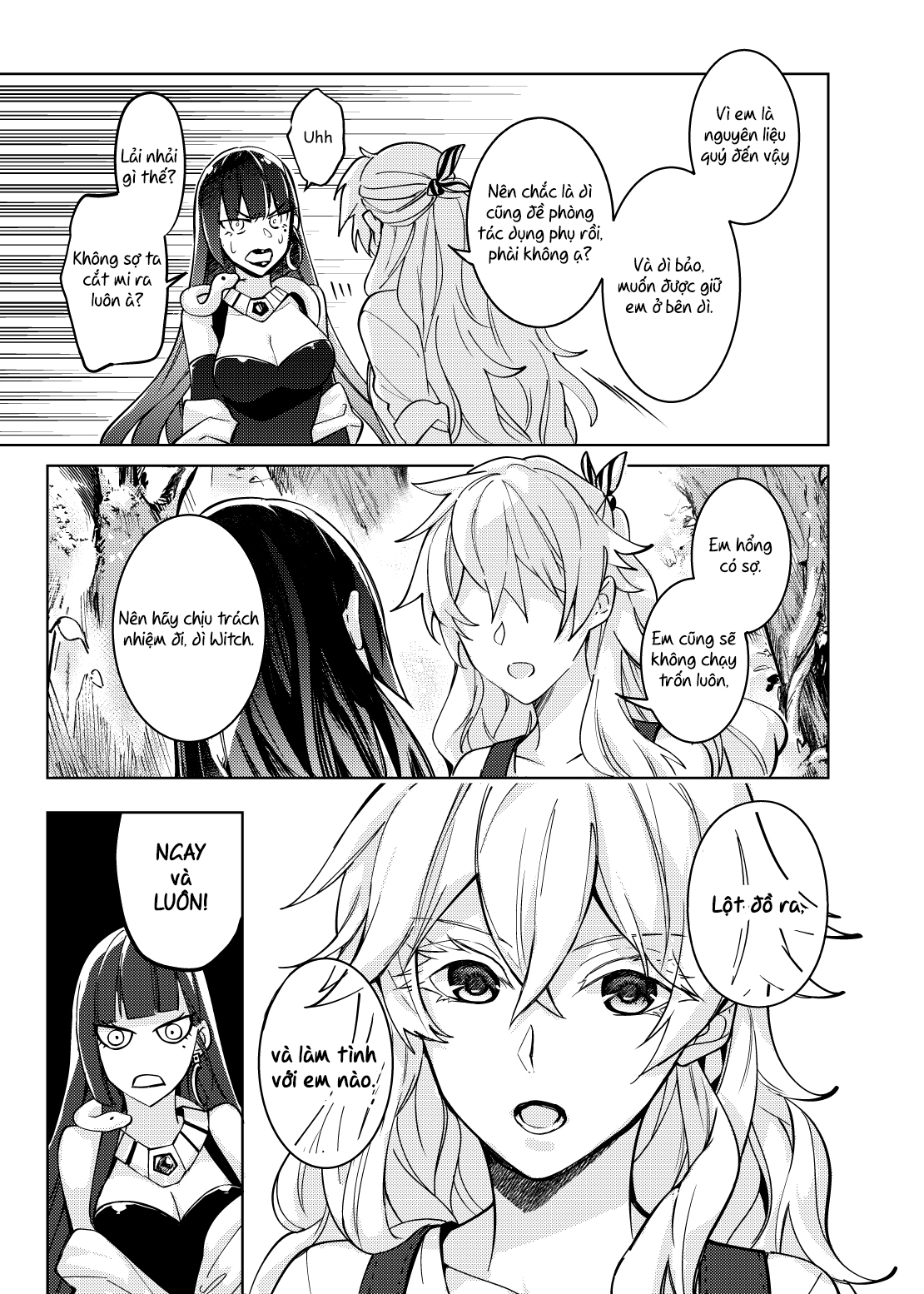 Đọc truyện hentai Tiểu Bạch và Ả Phù Thủy - Oneshot