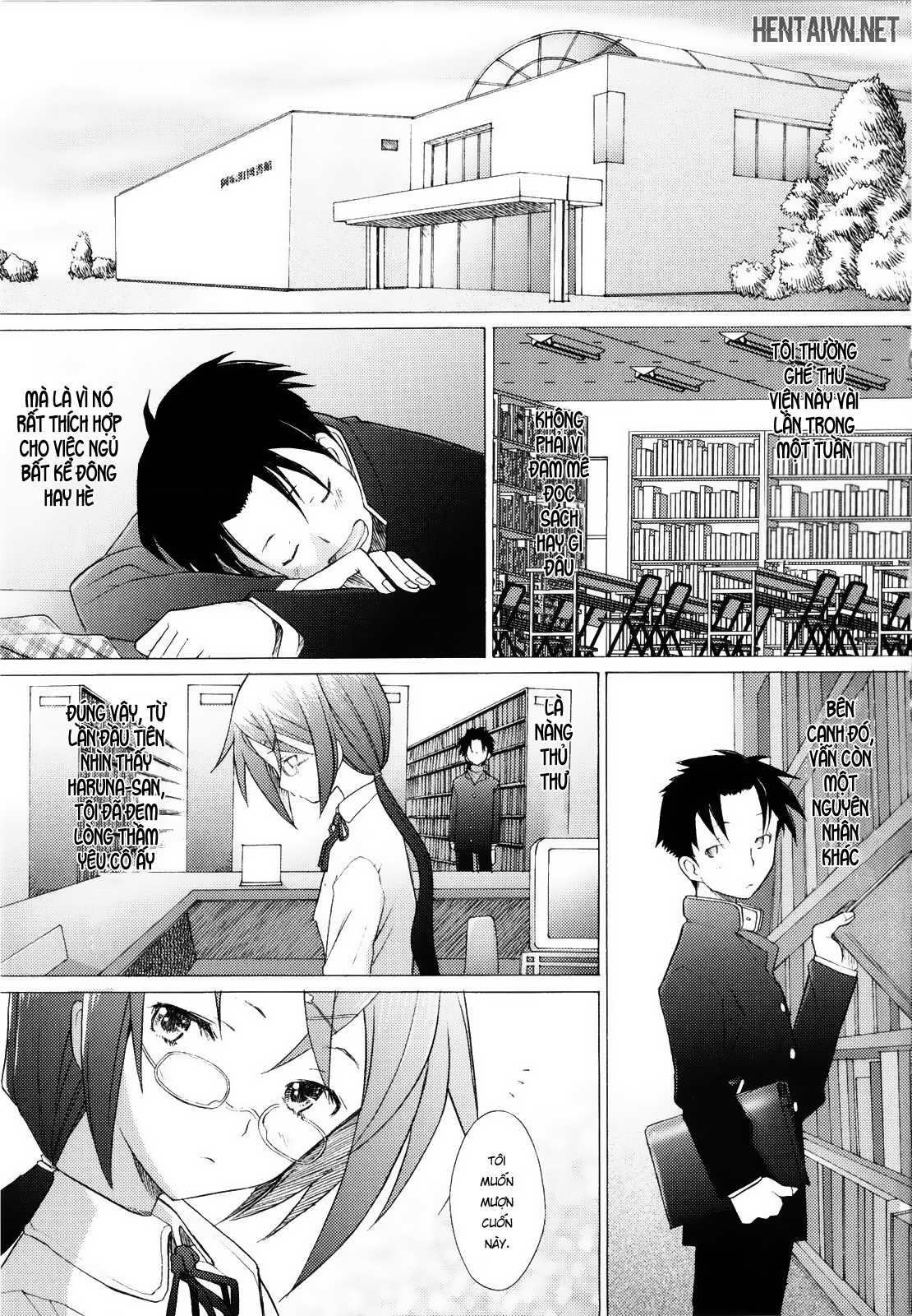 Đọc truyện hentai Chuyện tình nơi thư viện - Oneshot