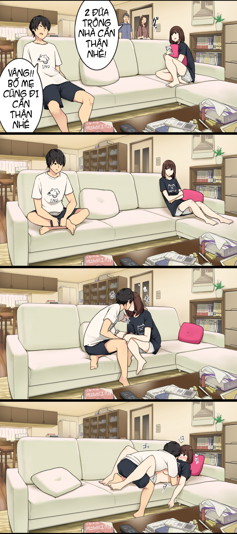 Đọc truyện hentai Khi Bố Mẹ Vắng Nhà - Oneshot