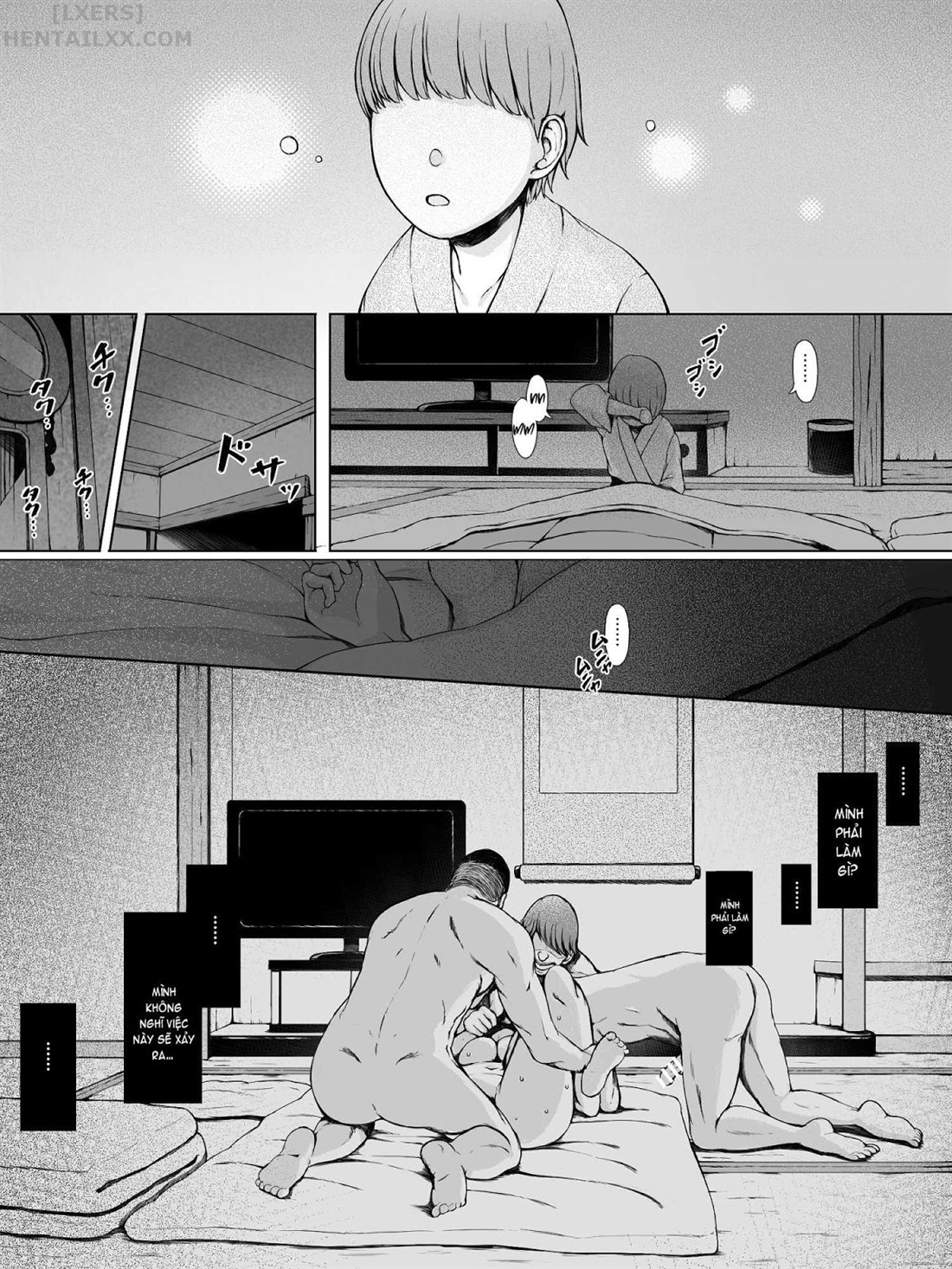 Đọc truyện hentai Hahagui Ottori Okaasan ga Toshishita Yarichin ni Nerawareru Toki - Chap 1B