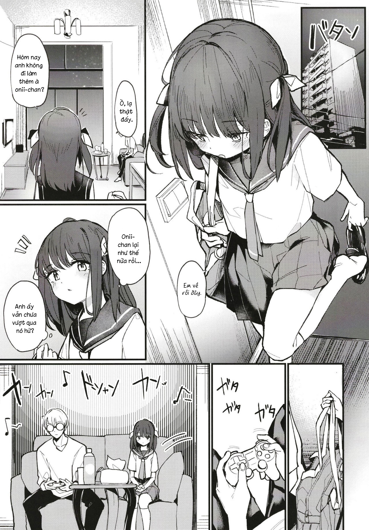 Đọc truyện hentai Onii-chan wa mada Natsuyasumichuu dakara Sex Shitemita - Oneshot - NGỌT