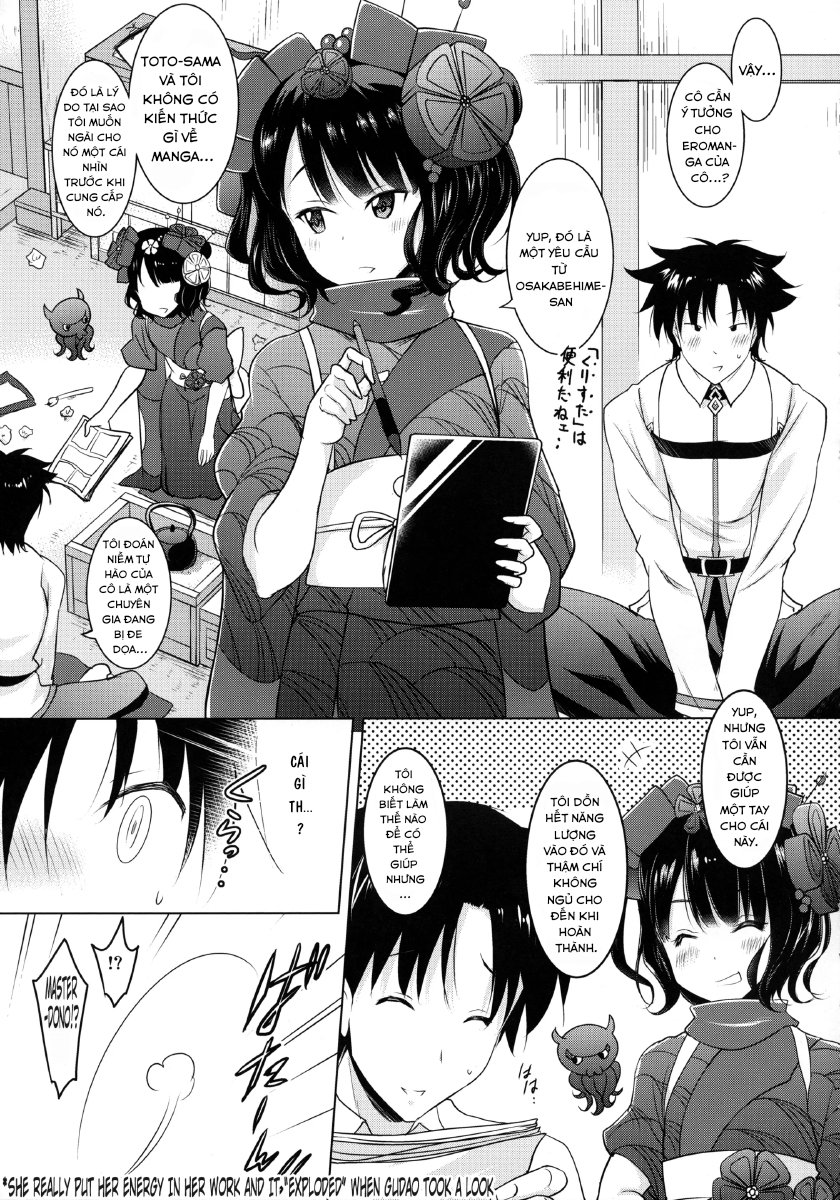 Đọc truyện hentai Hokusai-Chan Ga Okuchi De Teinei Ni Tannen Ni Nando Mo Nuite Kurete Kara No Honban - Oneshot