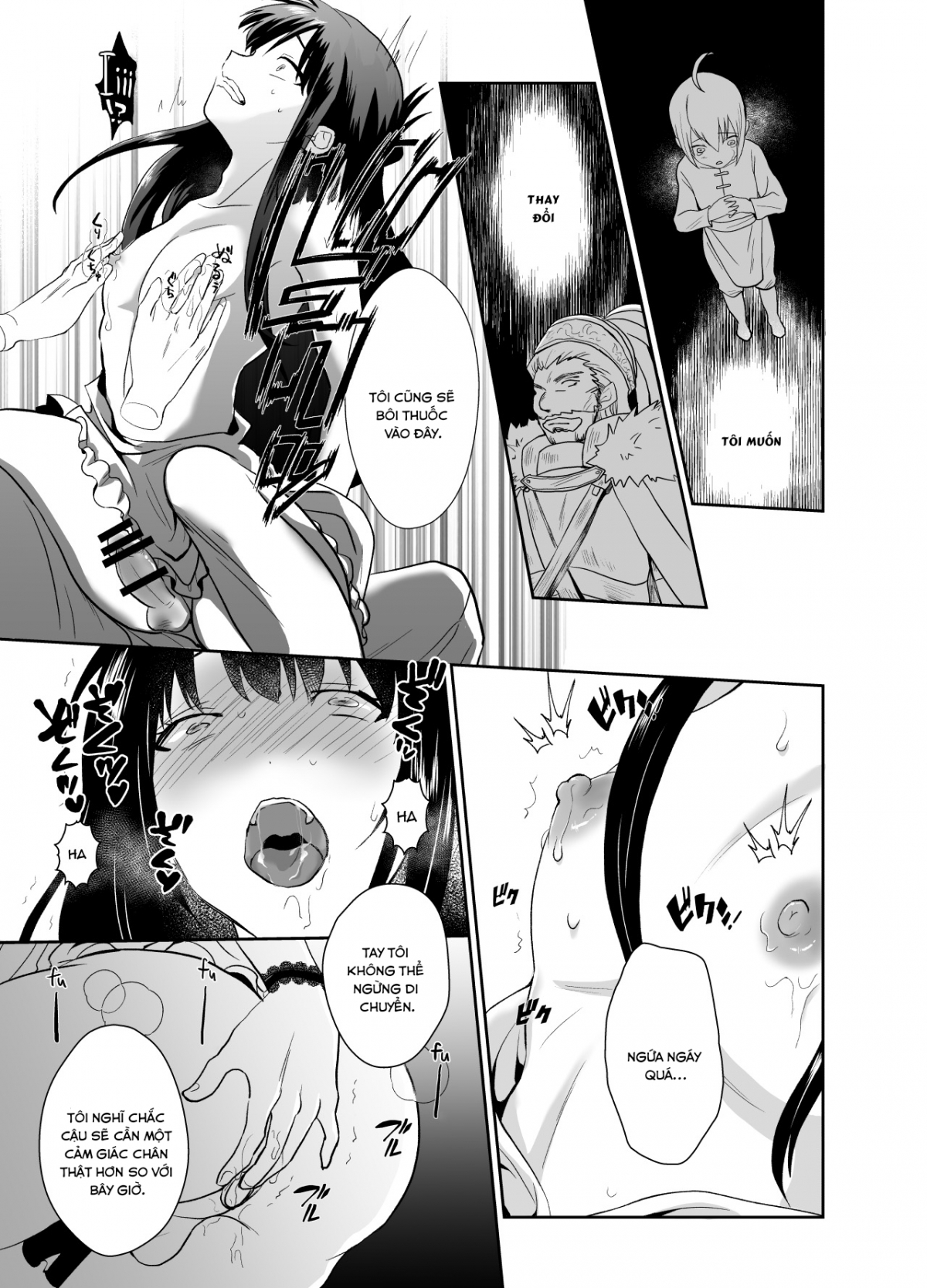 Đọc truyện hentai Kawaisou na Ouji-sama wa Warui Mahou de Oshiro no Mesu Benki ni Sarete Shimaimashita - Chap 1
