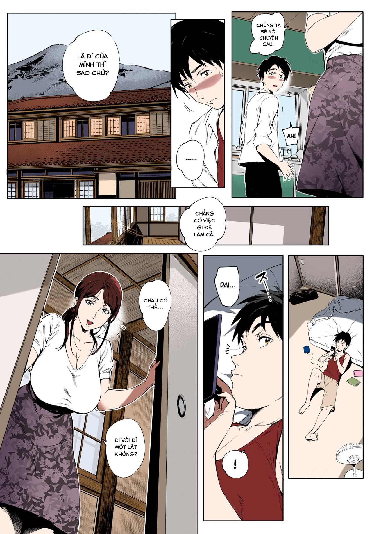Đọc truyện hentai Gạ chịch bà dì đang thiếu thốn tình dục - Oneshot [Full màu]