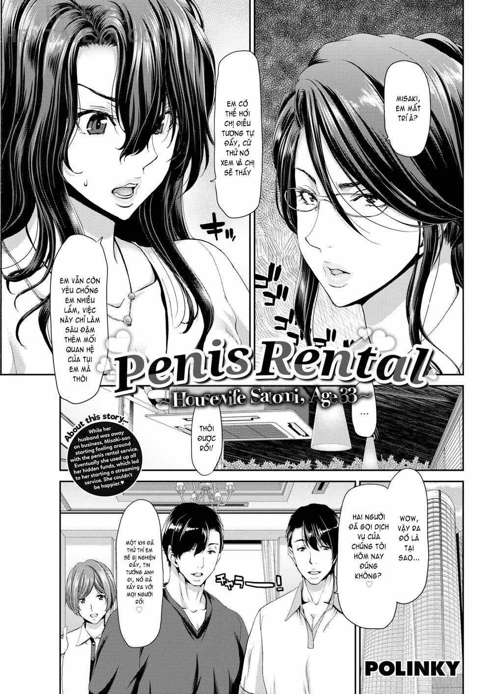 Đọc truyện hentai Penis Rental ~Housewife Satomi, Age 33~ - Oneshot
