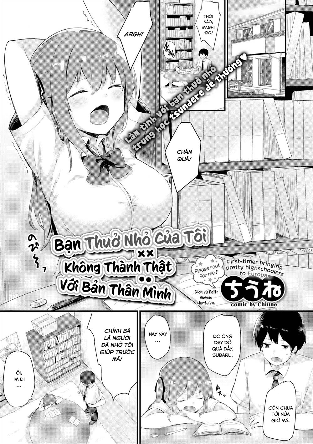 Đọc truyện hentai Bạn thuở nhỏ của tôi vẫn không thành thật với bản thân mình! - Bạn thuở nhỏ của tôi không thành thật với bản thân mình