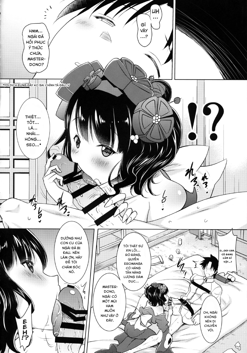 Đọc truyện hentai Hokusai-Chan Ga Okuchi De Teinei Ni Tannen Ni Nando Mo Nuite Kurete Kara No Honban - Oneshot