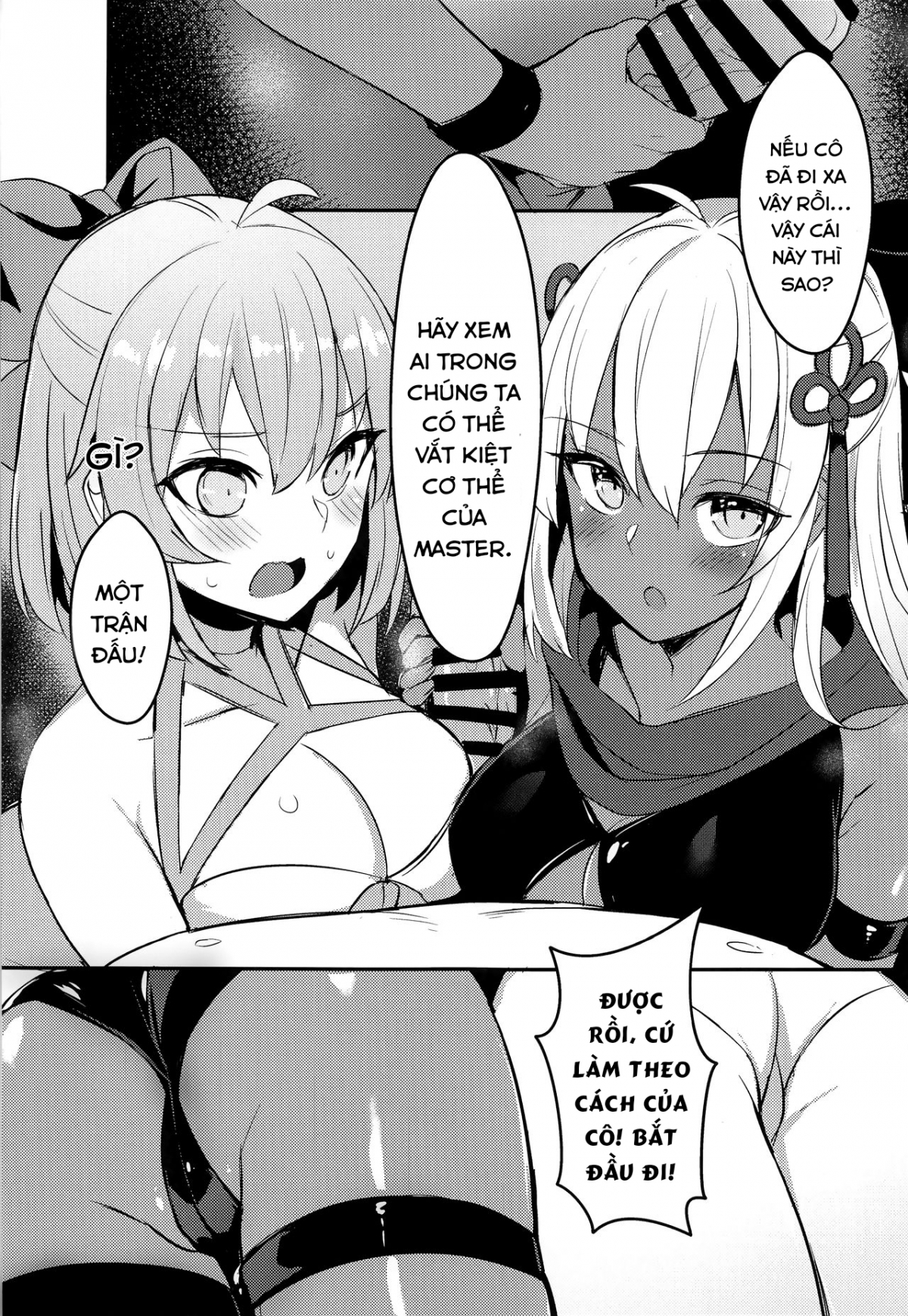 Đọc truyện hentai Cuộc đấu giữa hai kiếm sĩ đồ bơi! - Oneshot