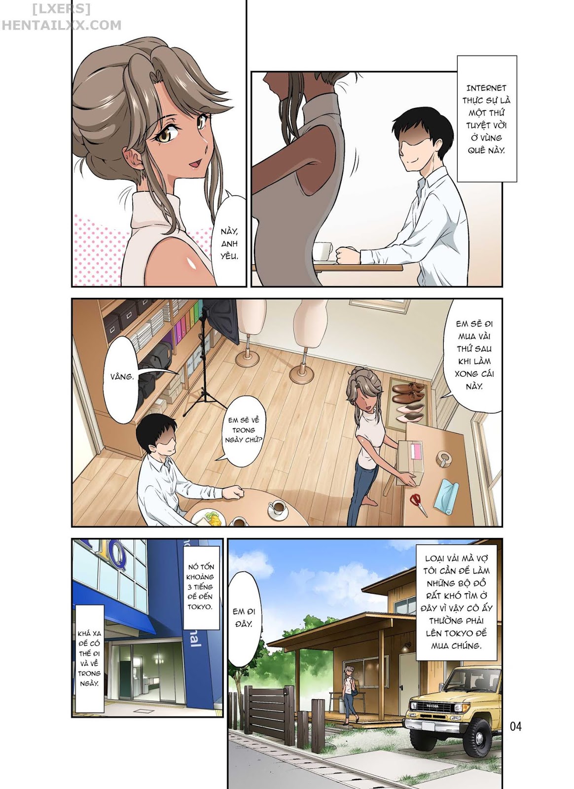 Đọc truyện hentai Khi tôi đang đi công tác, vợ tôi có chuyến đi NTR - Oneshot