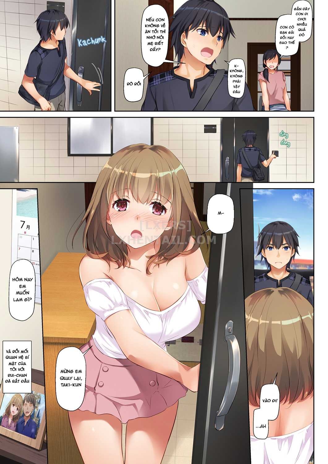 Đọc truyện hentai Hitozuma Osananajimi to Hitonatsu no Dekigoto - Chap 1