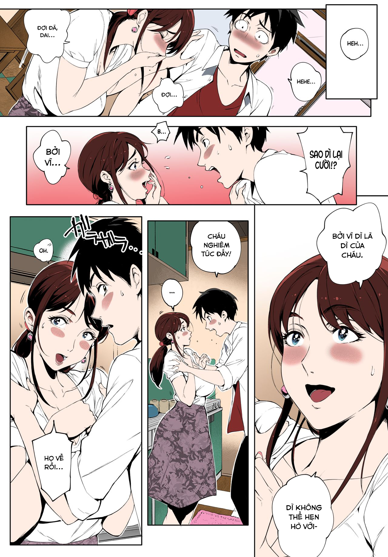 Đọc truyện hentai Gạ chịch bà dì đang thiếu thốn tình dục - Oneshot [Full màu]