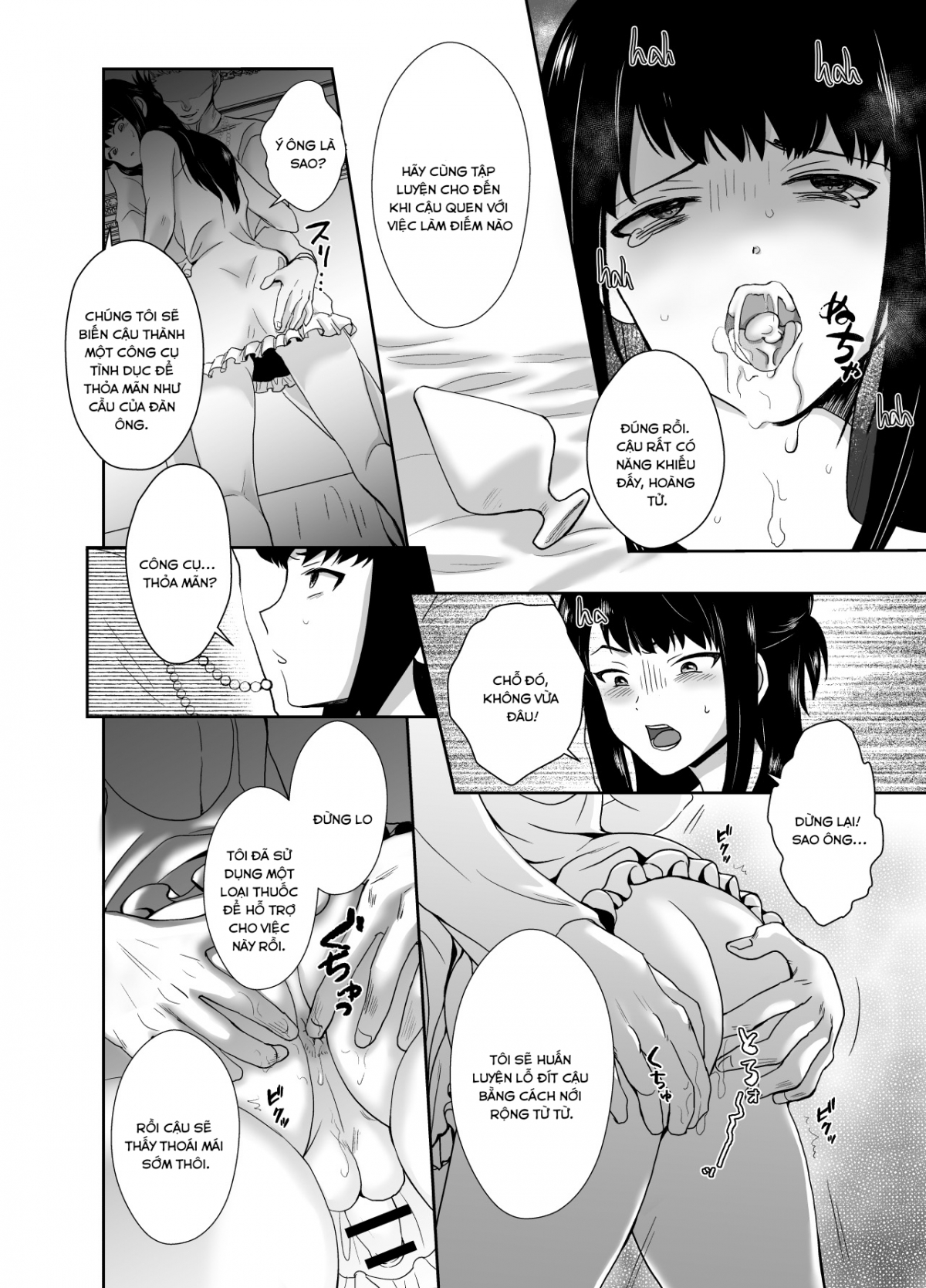 Đọc truyện hentai Kawaisou na Ouji-sama wa Warui Mahou de Oshiro no Mesu Benki ni Sarete Shimaimashita - Chap 1