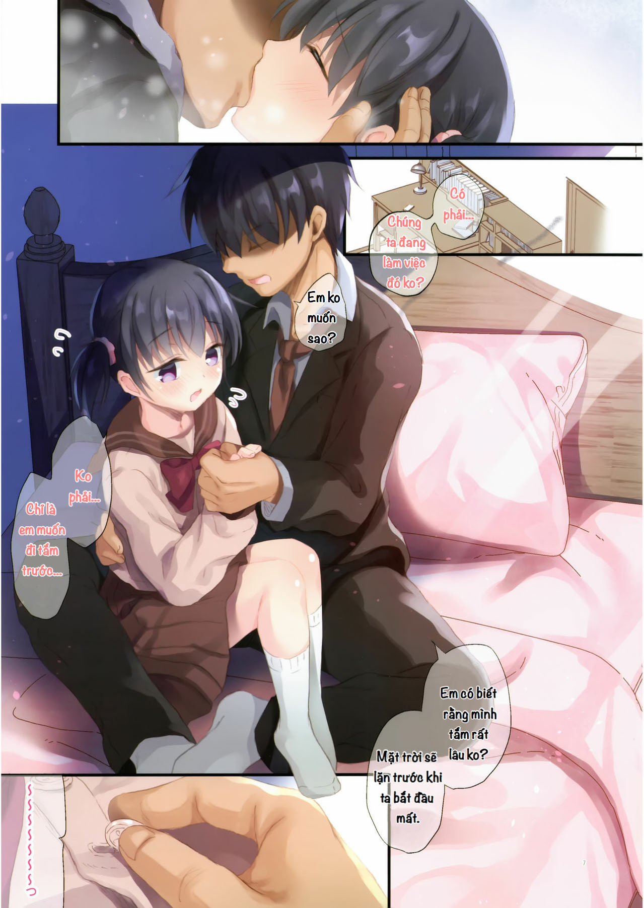 Đọc truyện hentai Lần đầu của tôi và cô em gái nhỏ - Oneshot