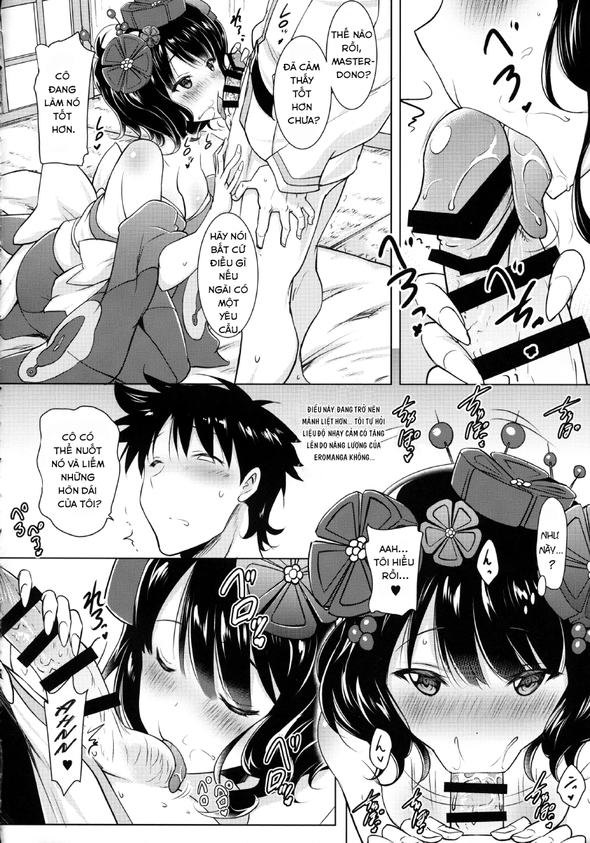 Đọc truyện hentai Hokusai-Chan Ga Okuchi De Teinei Ni Tannen Ni Nando Mo Nuite Kurete Kara No Honban - Oneshot