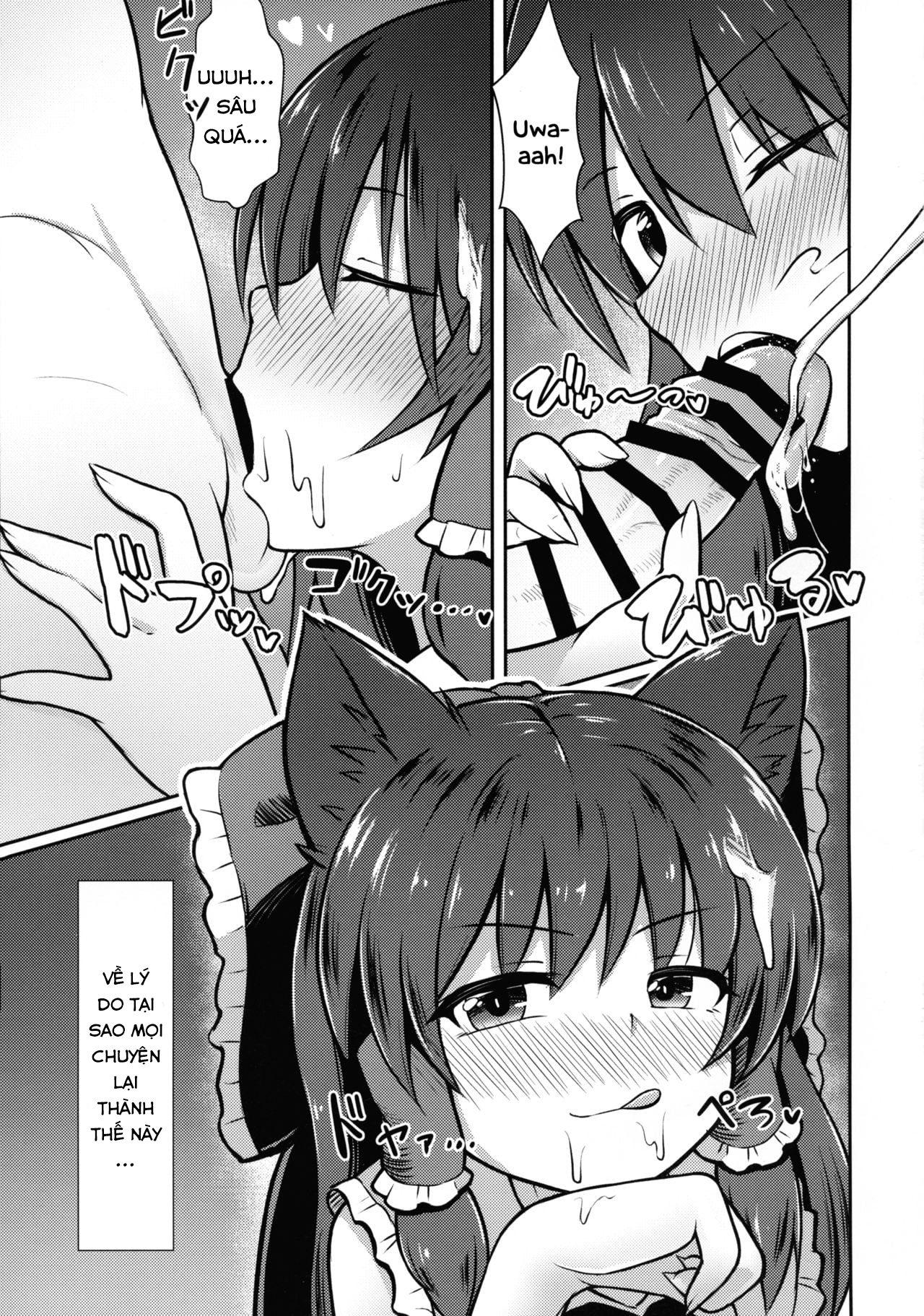 Đọc truyện hentai Hatsujou Ookami Reimu - Oneshot