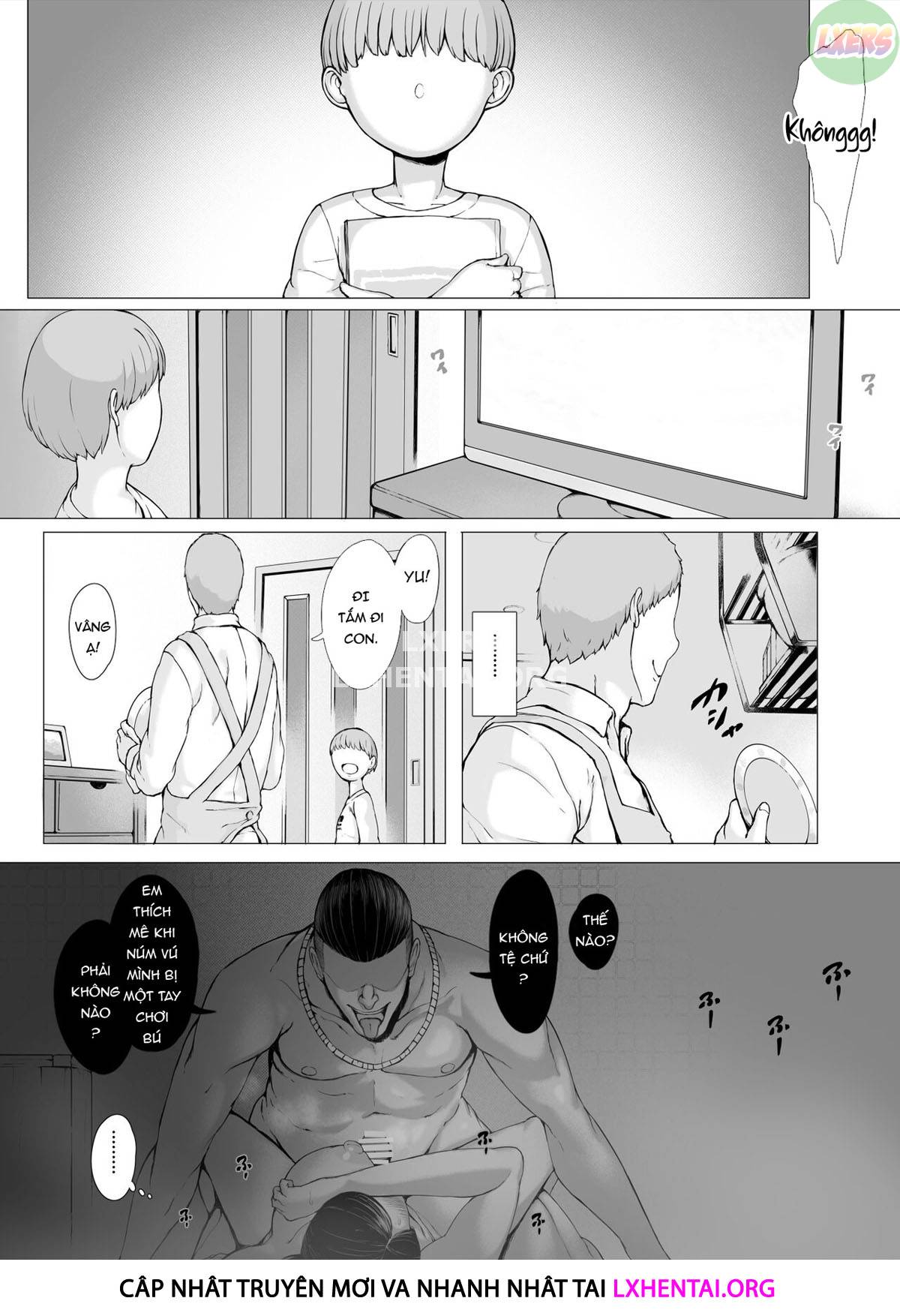 Đọc truyện hentai Hahagui Ottori Okaasan ga Toshishita Yarichin ni Nerawareru Toki - Chap 2A