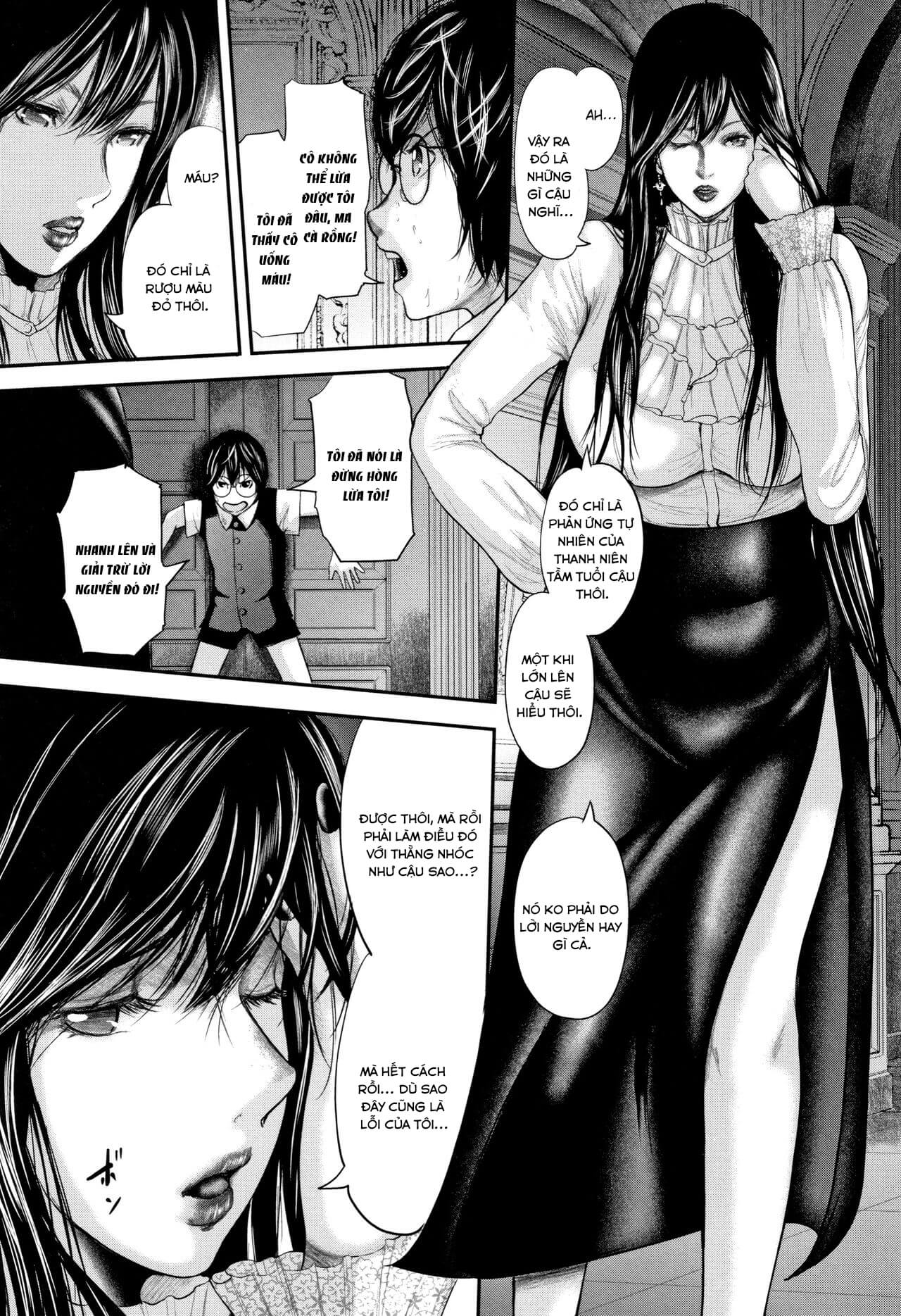 Đọc truyện hentai Sensei, mẹ thằng bạn và tôi - Chap 5