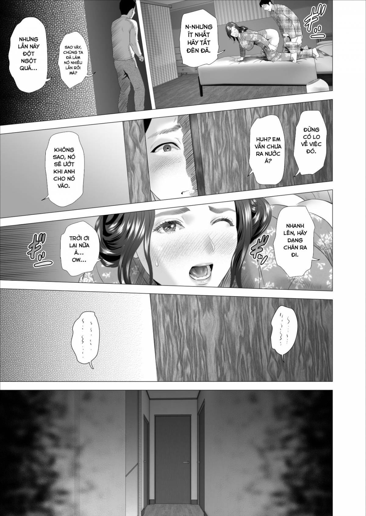 Đọc truyện hentai Kinjo Yuuwaku Musuko ni Otto no Soba de Dakareru Haha Hen - Oneshot