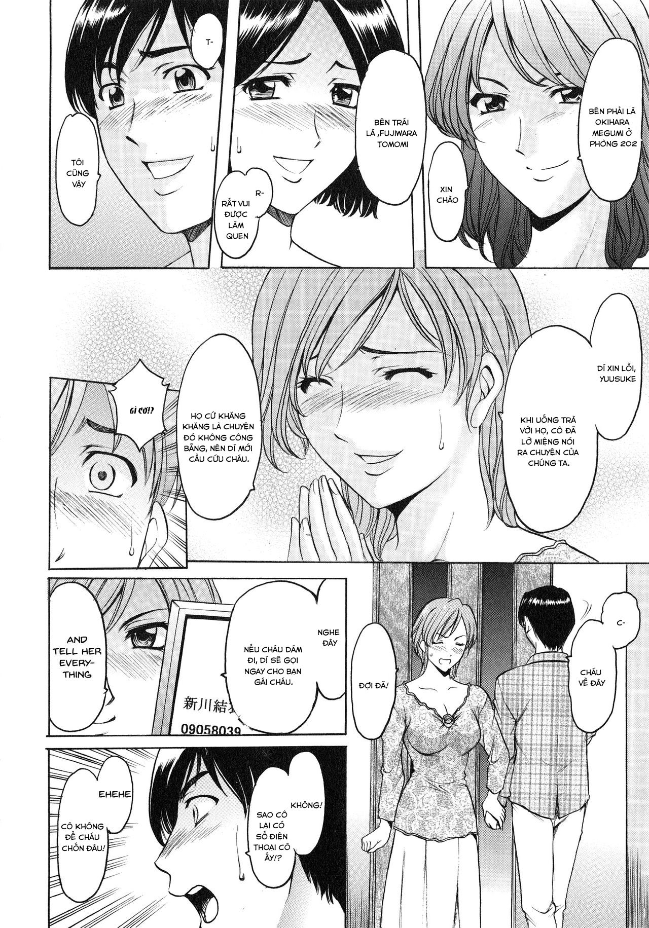 Đọc truyện hentai Yuuwaku no Toshiue Apartment - Chap 3